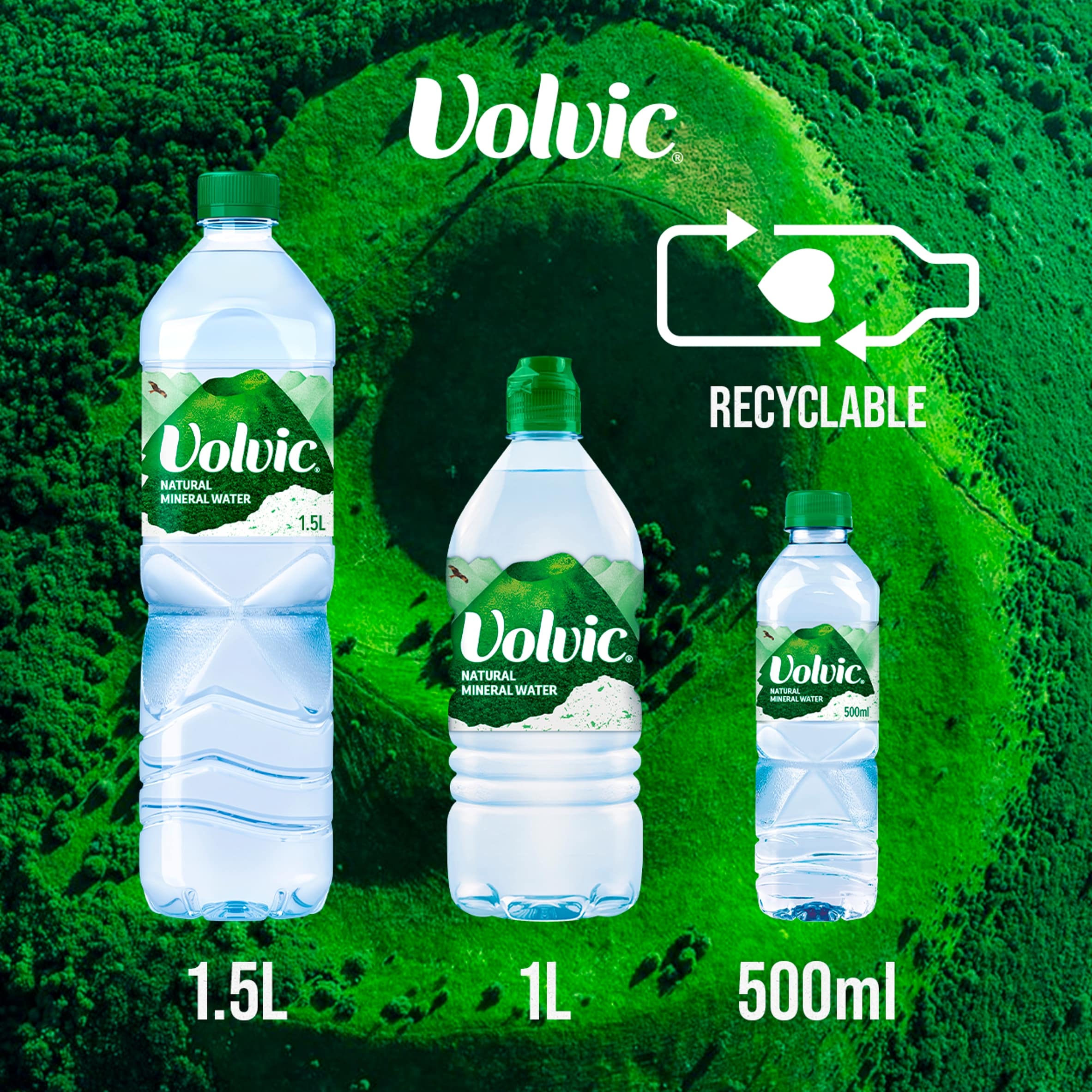 Volvic Natural Mineral Water 6 x 500ml thumbnail 5