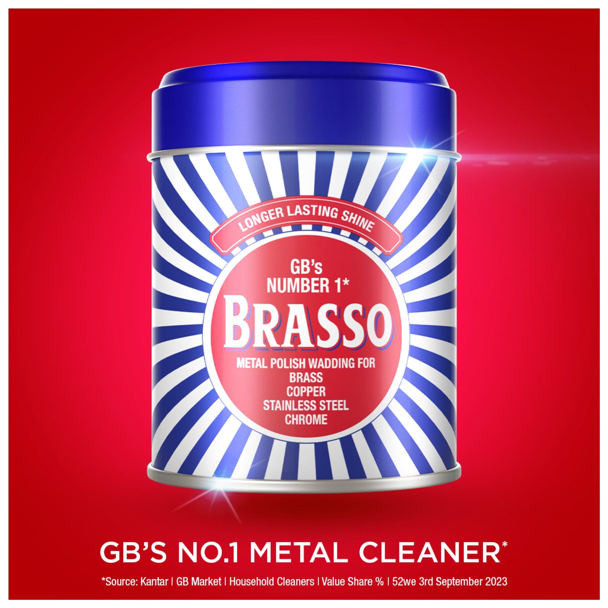 Brasso Metal Polish Wadding 75g thumbnail 2