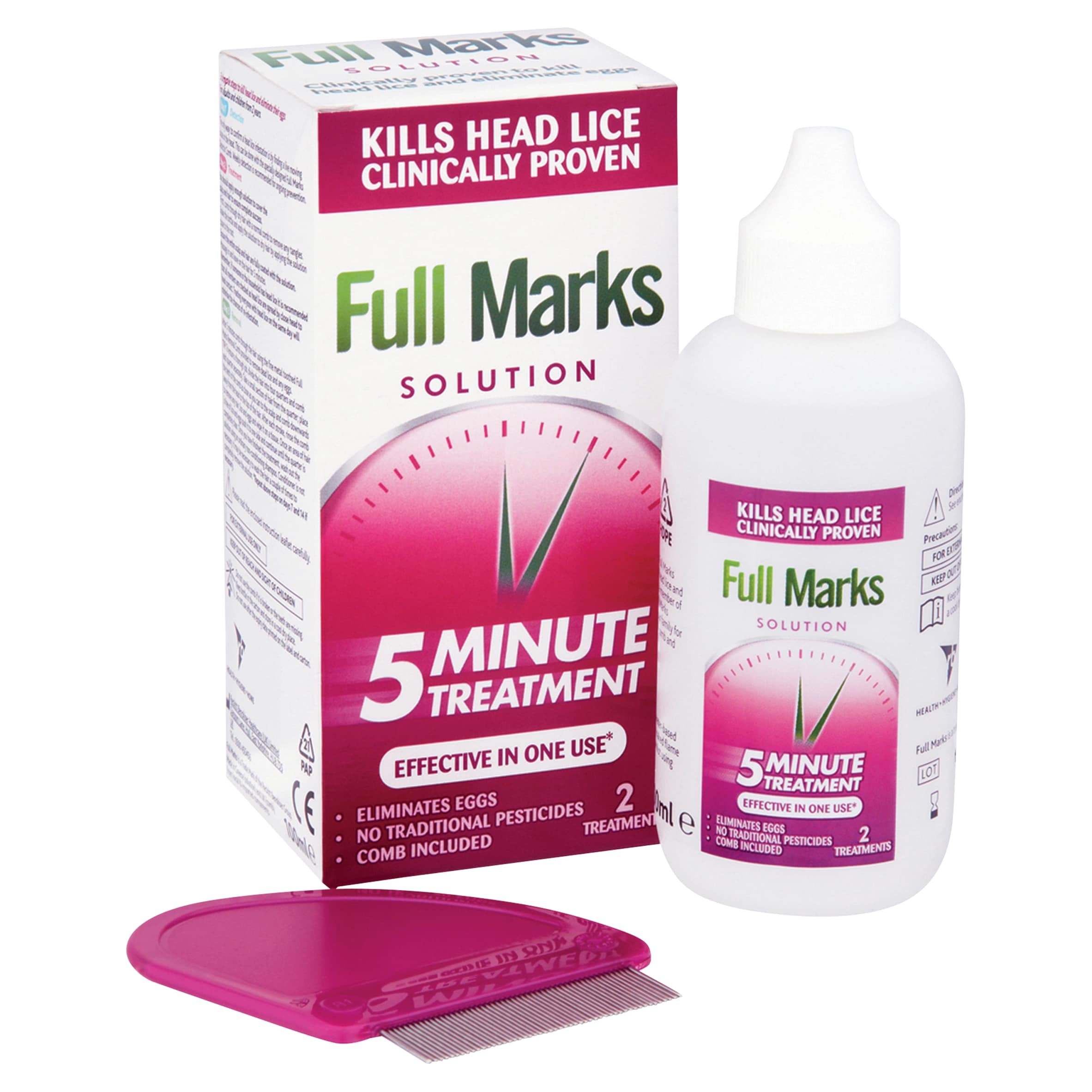 Full Marks Head Lice Treatment Solution 100ml