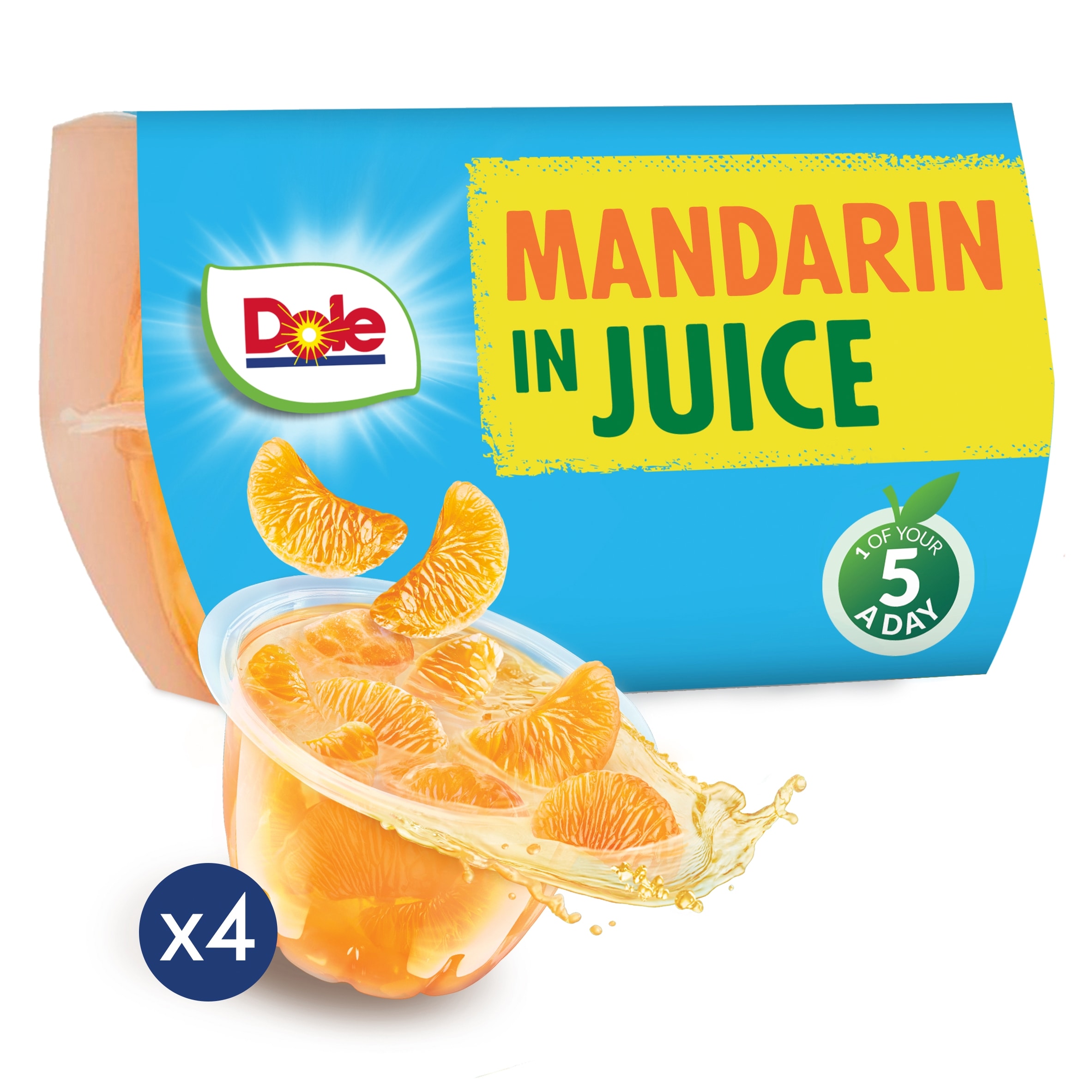 Dole Mandarins In Juice Fruit Pots Multipack