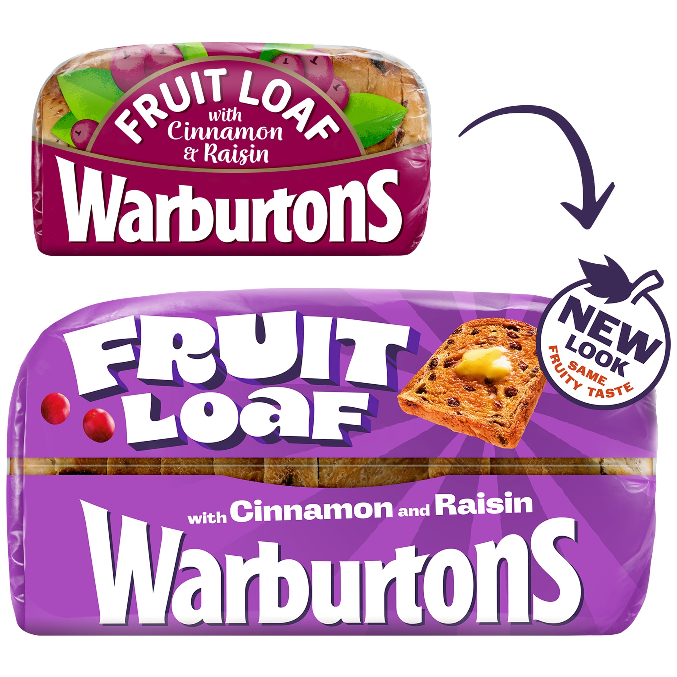 Warburtons Fruit Loaf With Cinnamon & Raisin 400G thumbnail 2