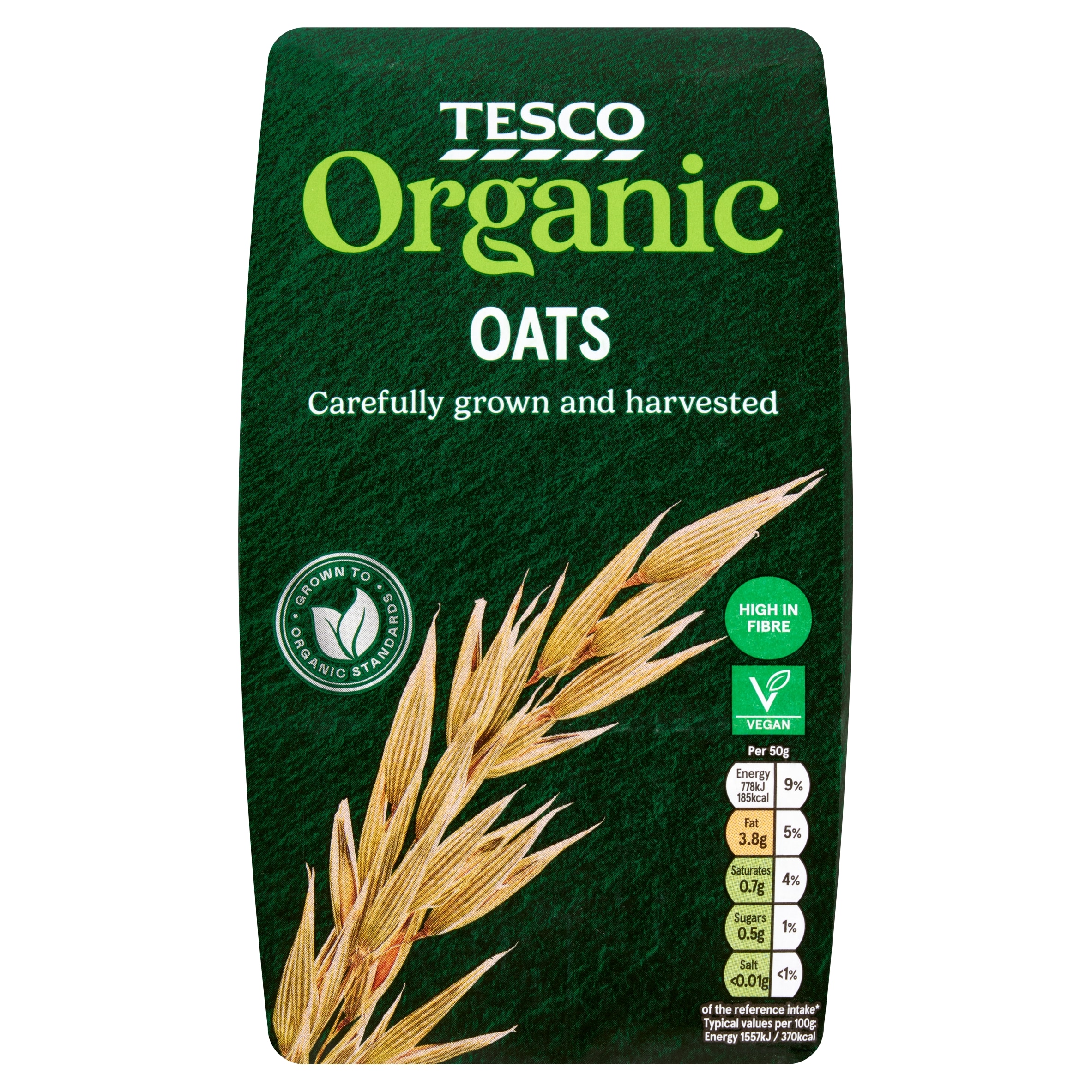 Tesco Organic Oats 750G
