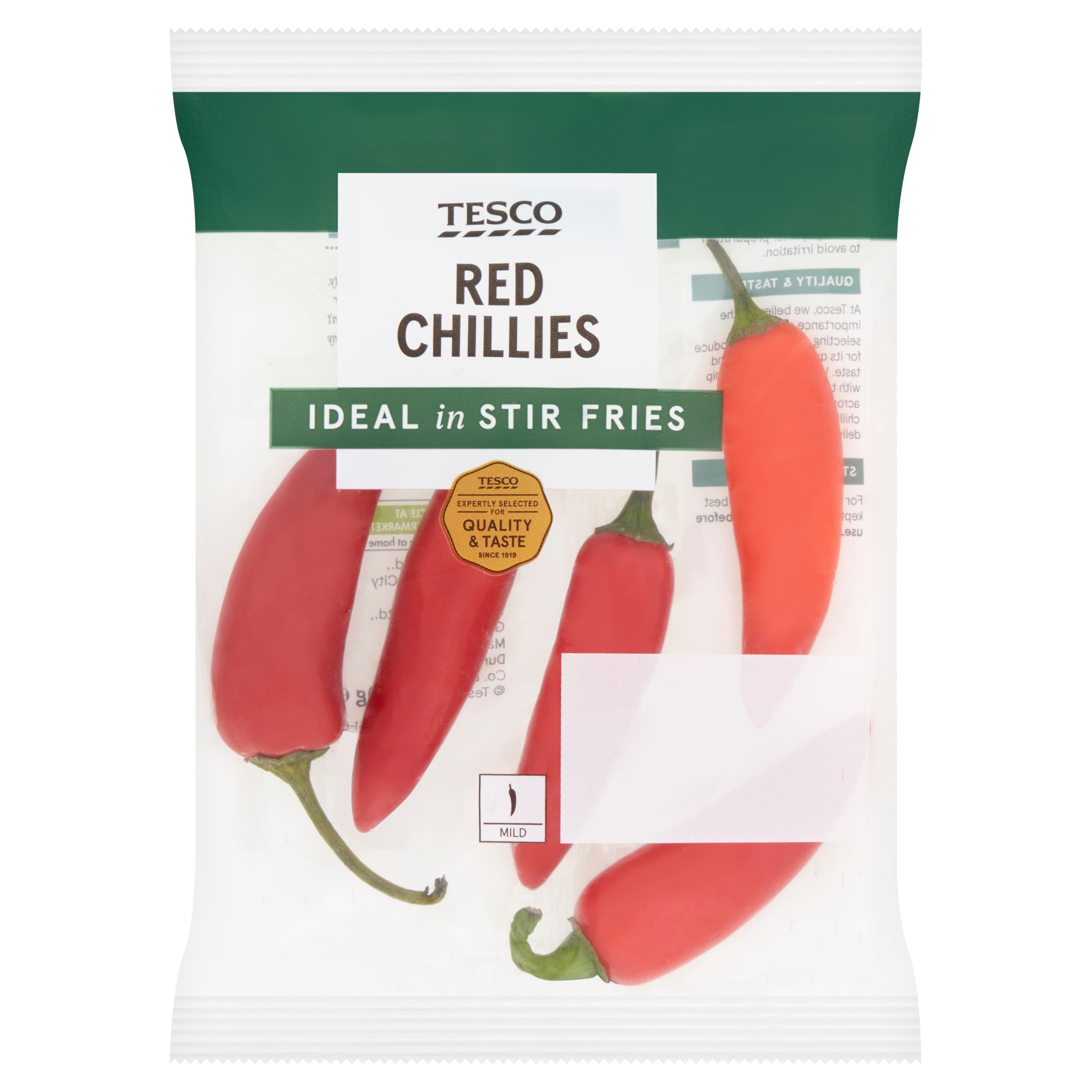 Tesco Red Chillies 60G