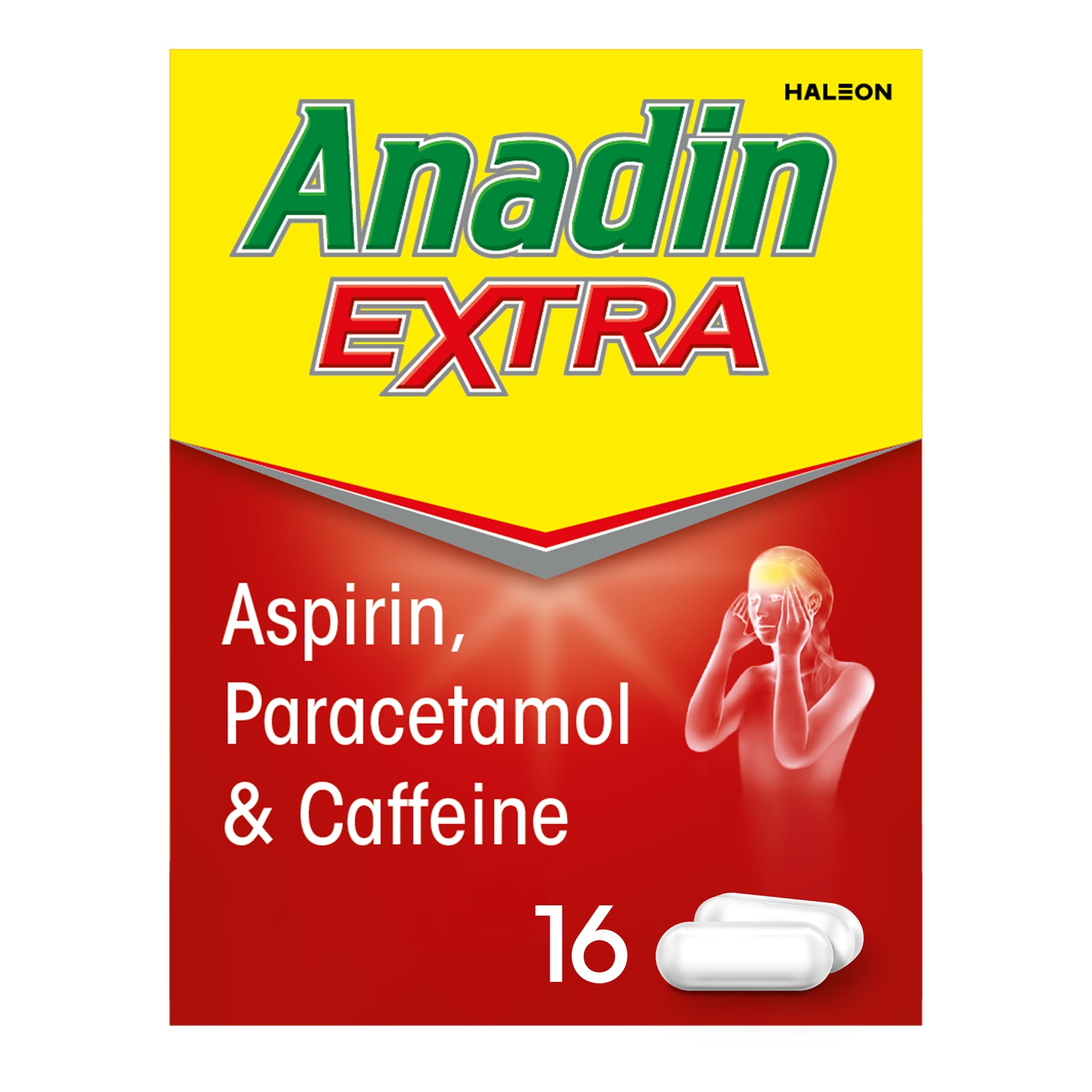 Anadin Extra Aspirin & Paracetamol Fast Acting Pain Killer Caplets