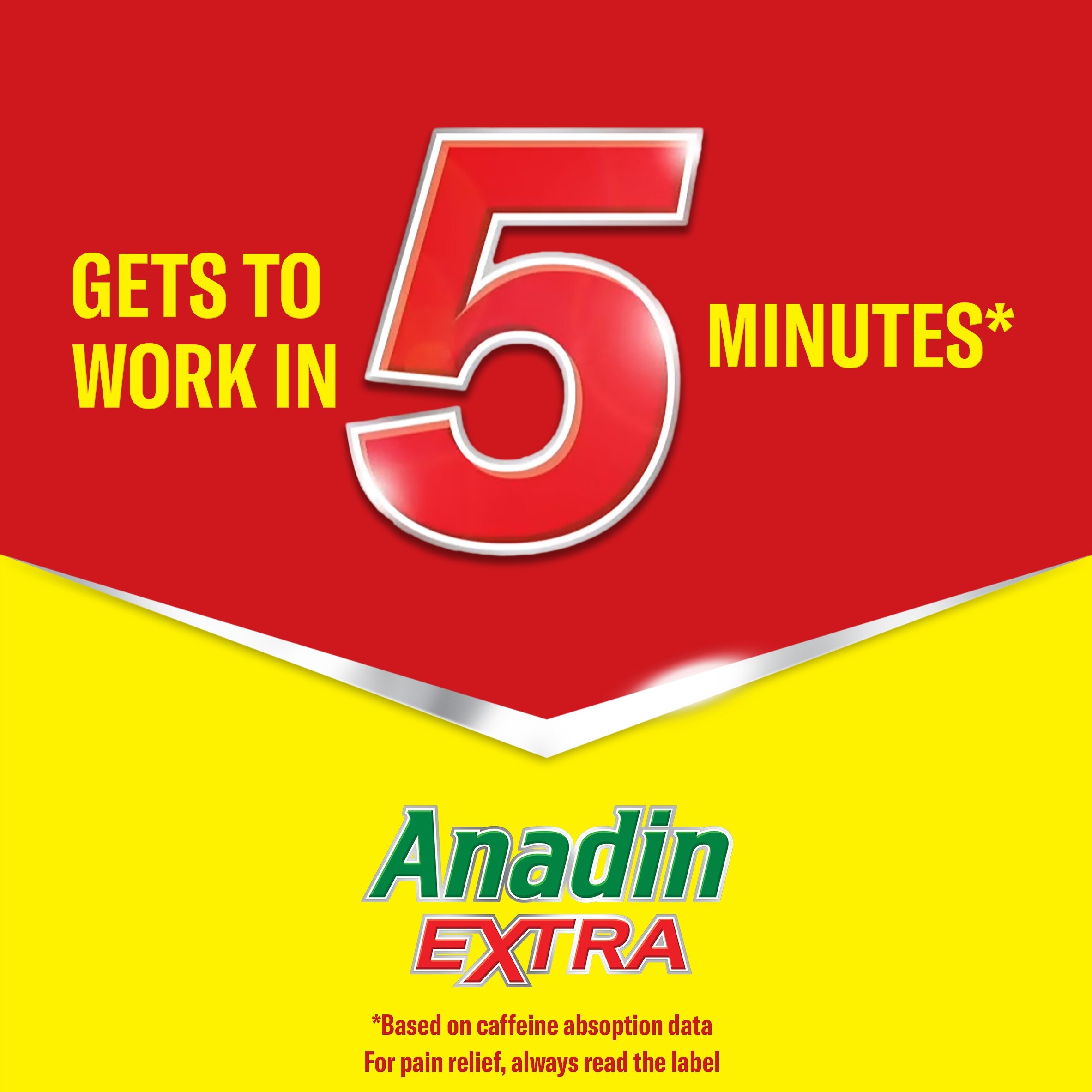 Anadin Extra Pain Relief Caplets - Aspirin, Paracetamol, Caffeine 16s thumbnail 3