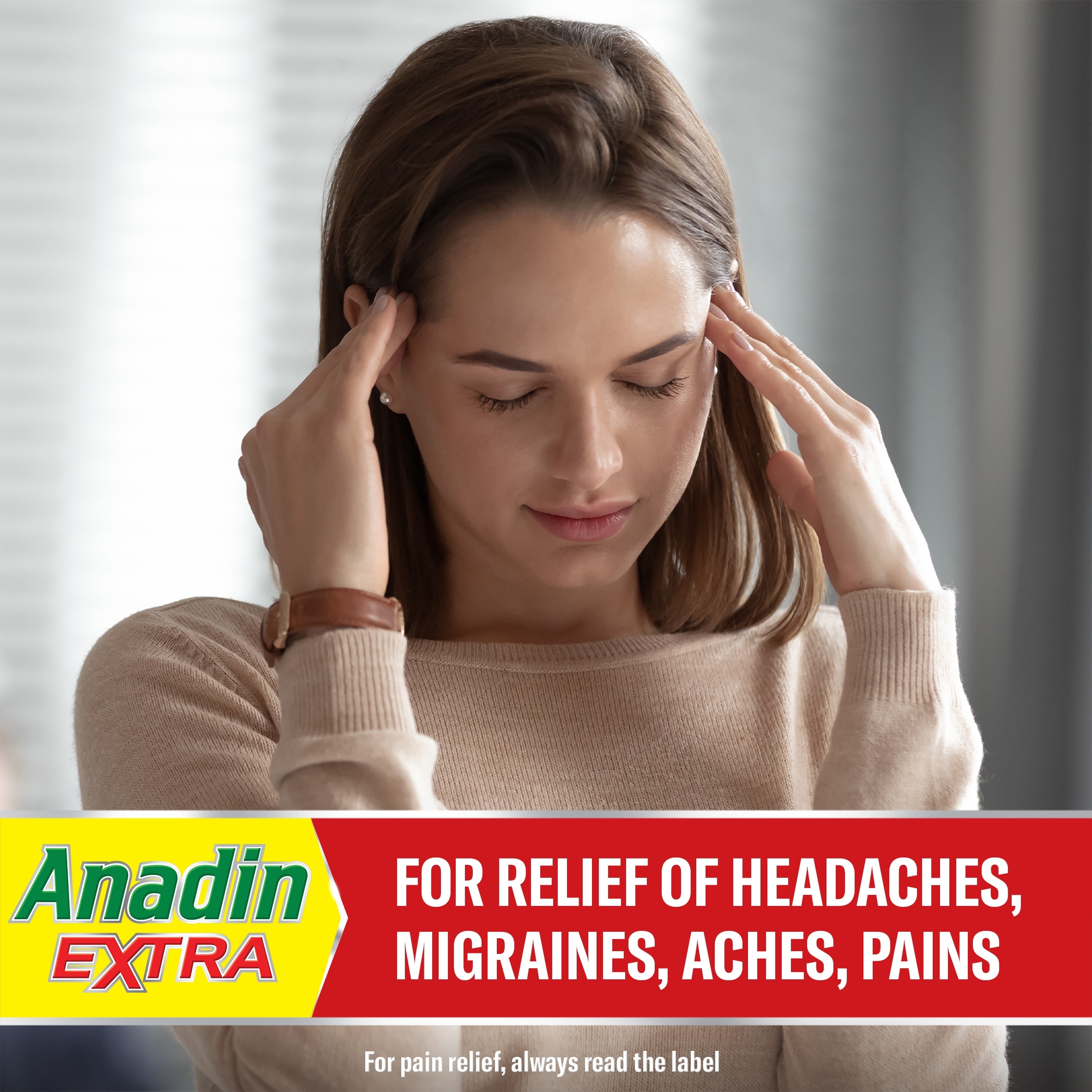 Anadin Extra Pain Relief Caplets - Aspirin, Paracetamol, Caffeine 16s thumbnail 5
