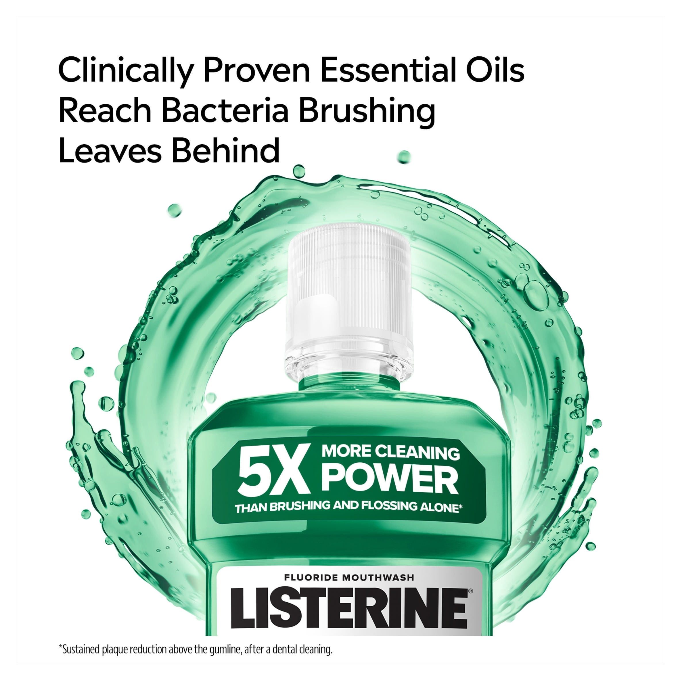 Listerine Fresh Burst Antibacterial Mouthwash 500ml thumbnail 4