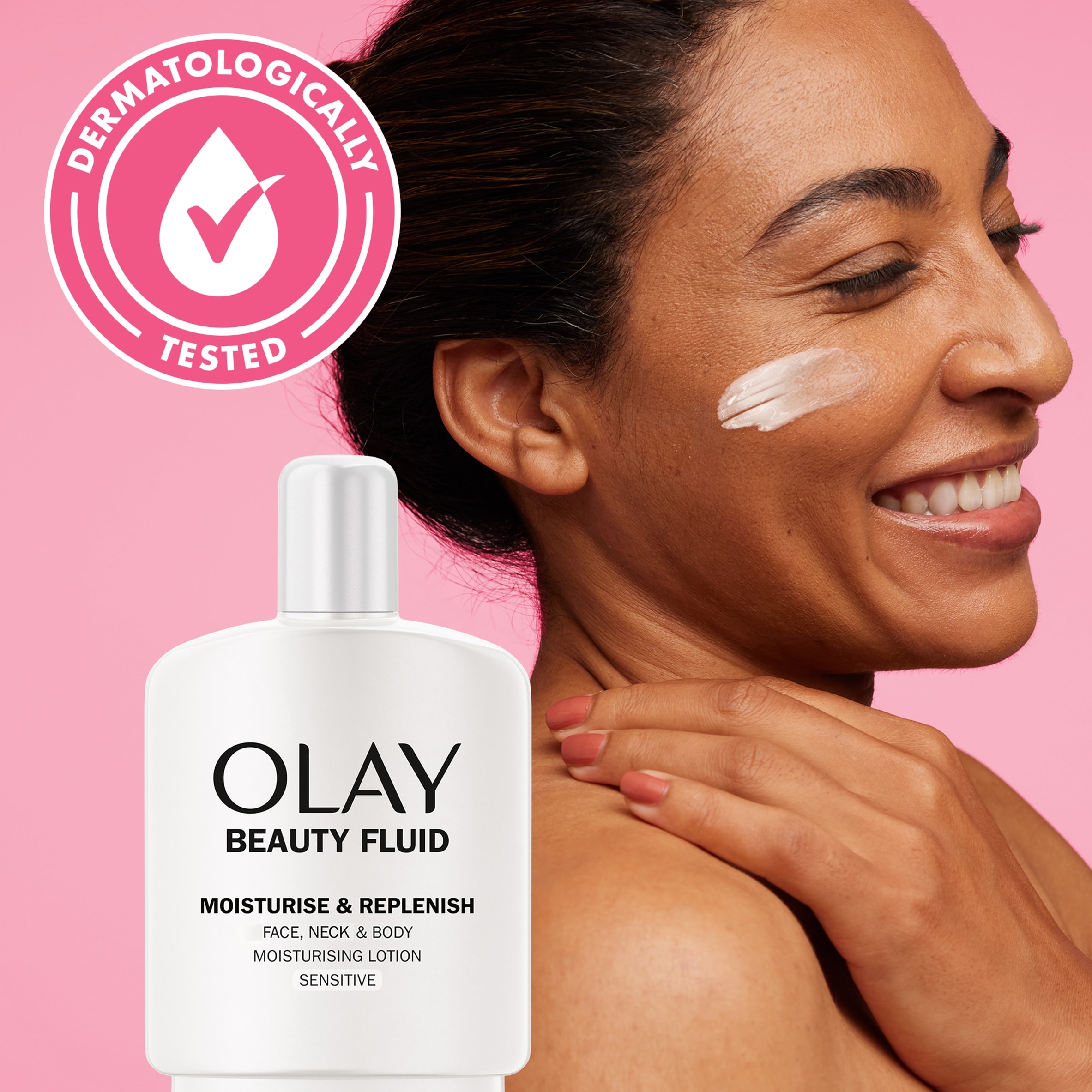 Olay Beauty Fluid Sensitive Skin Moisturiser 200Ml thumbnail 2