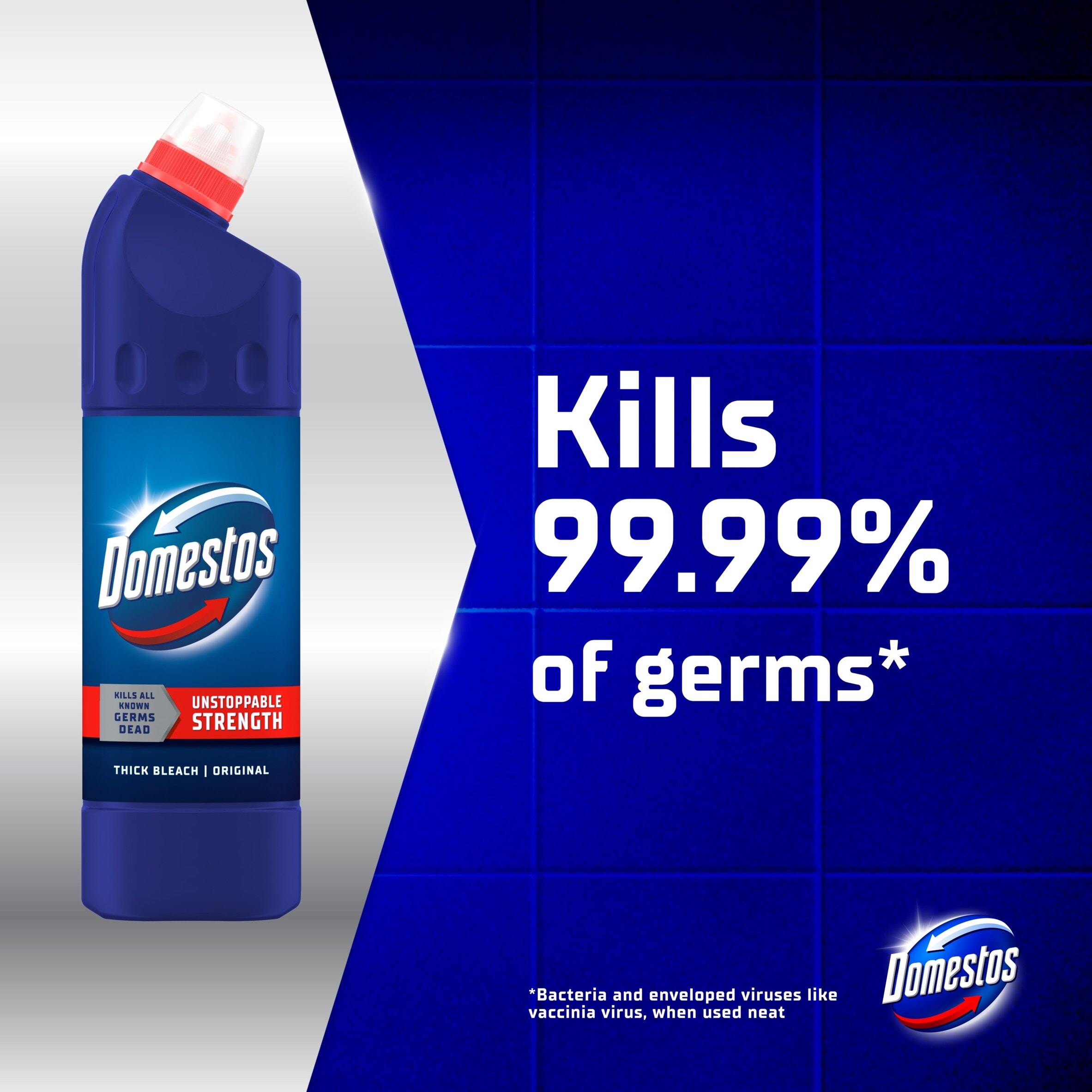 Domestos Bleach Original Toilet Cleaner 750ml thumbnail 2