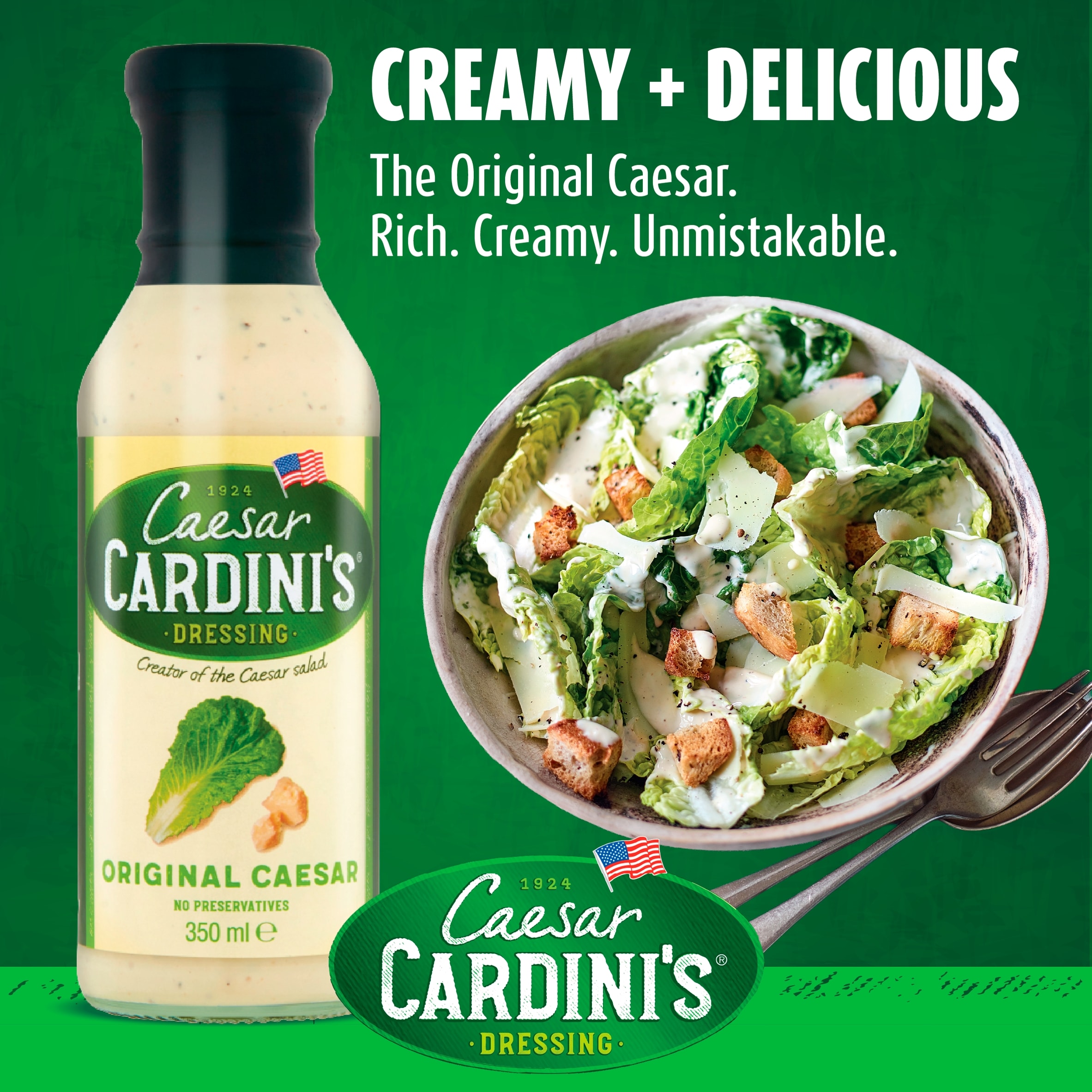 Cardini's Original Caesar Salad Dressing 350ml thumbnail 2