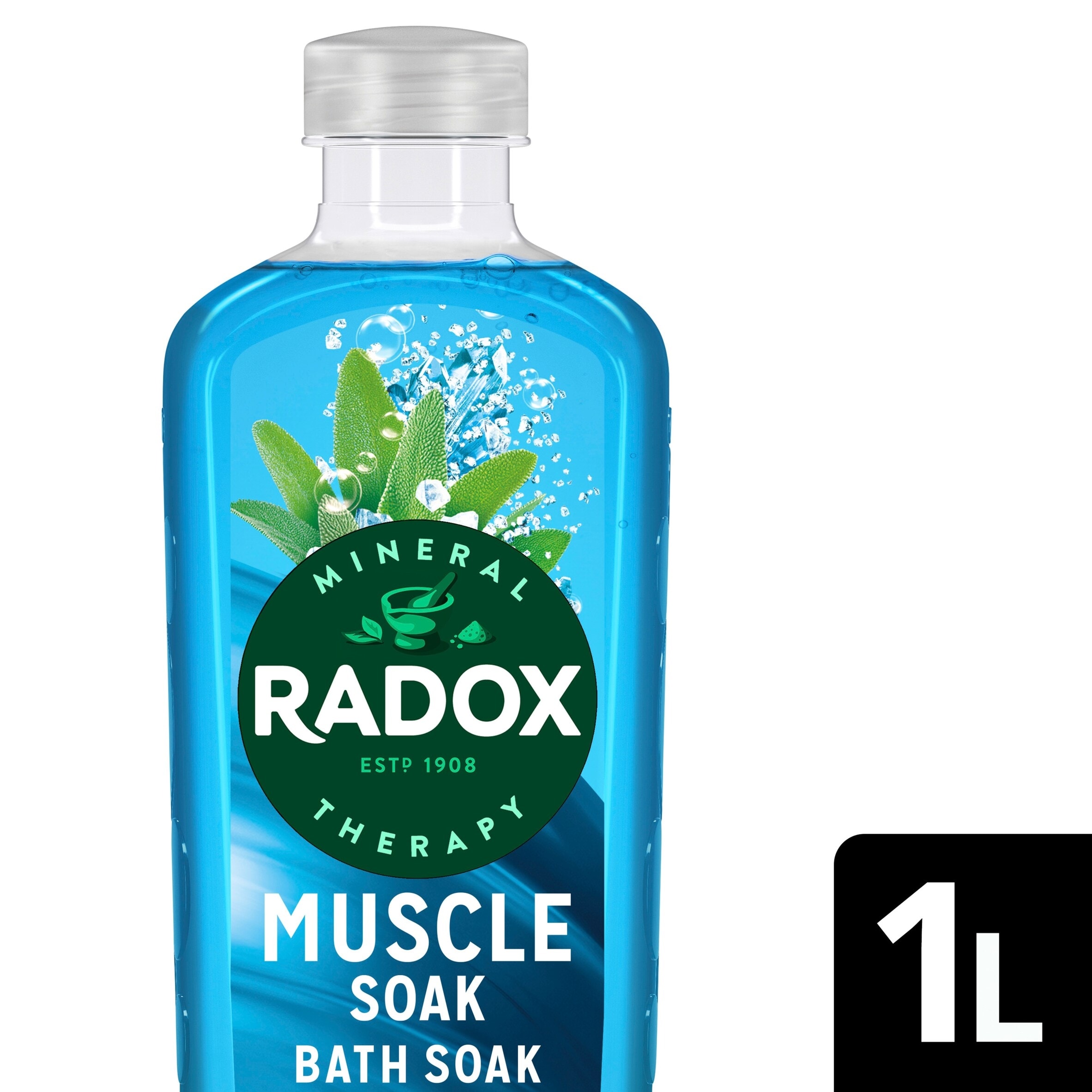Radox Muscle Soak Bath Soak Bubble Bath 1L