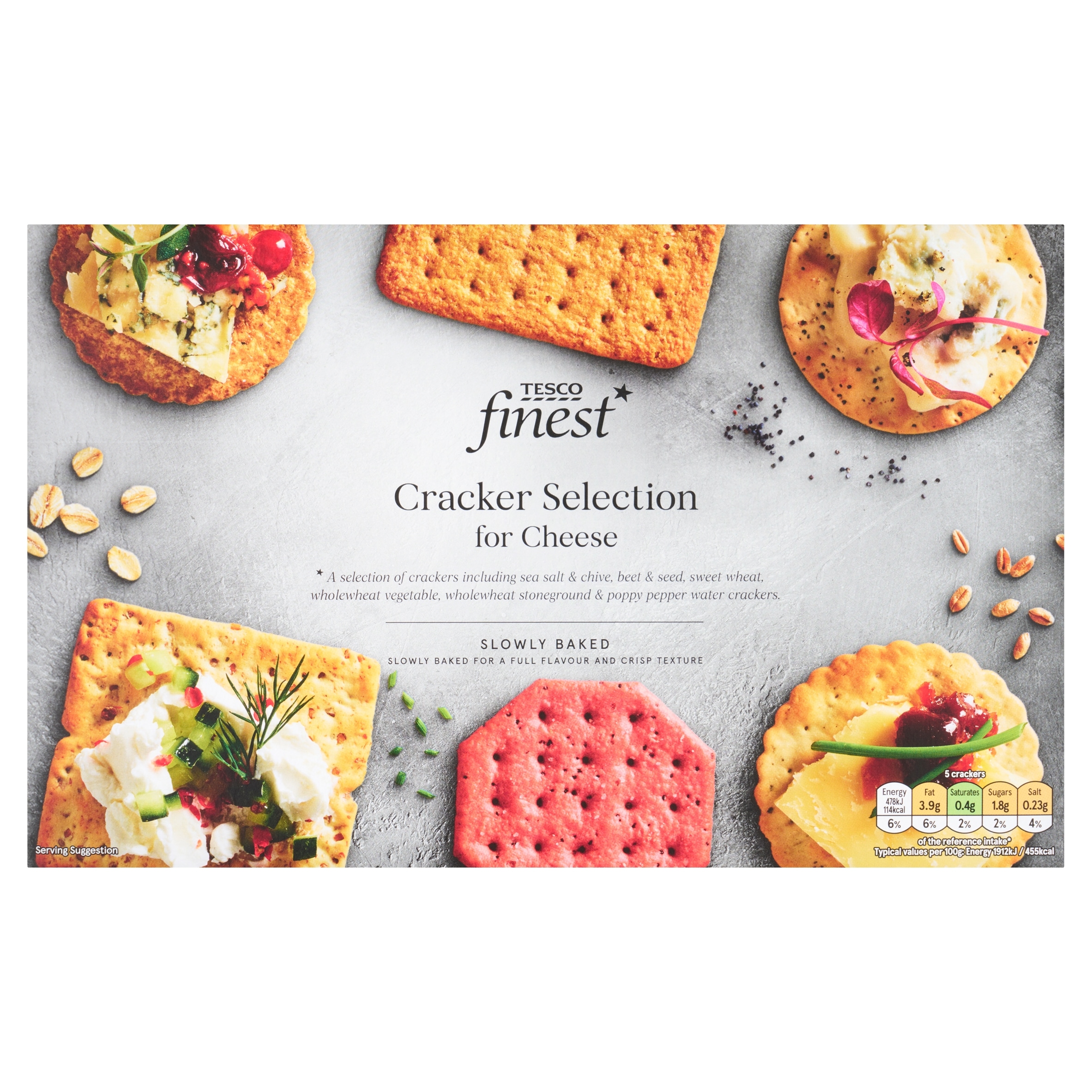 Tesco Finest Cracker Selection for Cheese 250g
