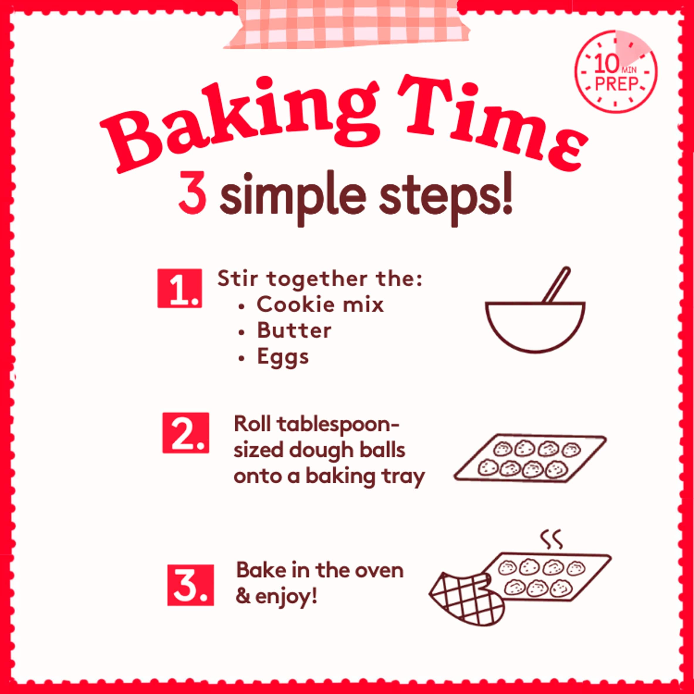 Betty Crocker Chocolate Chip Cookie Mix 200G thumbnail 4