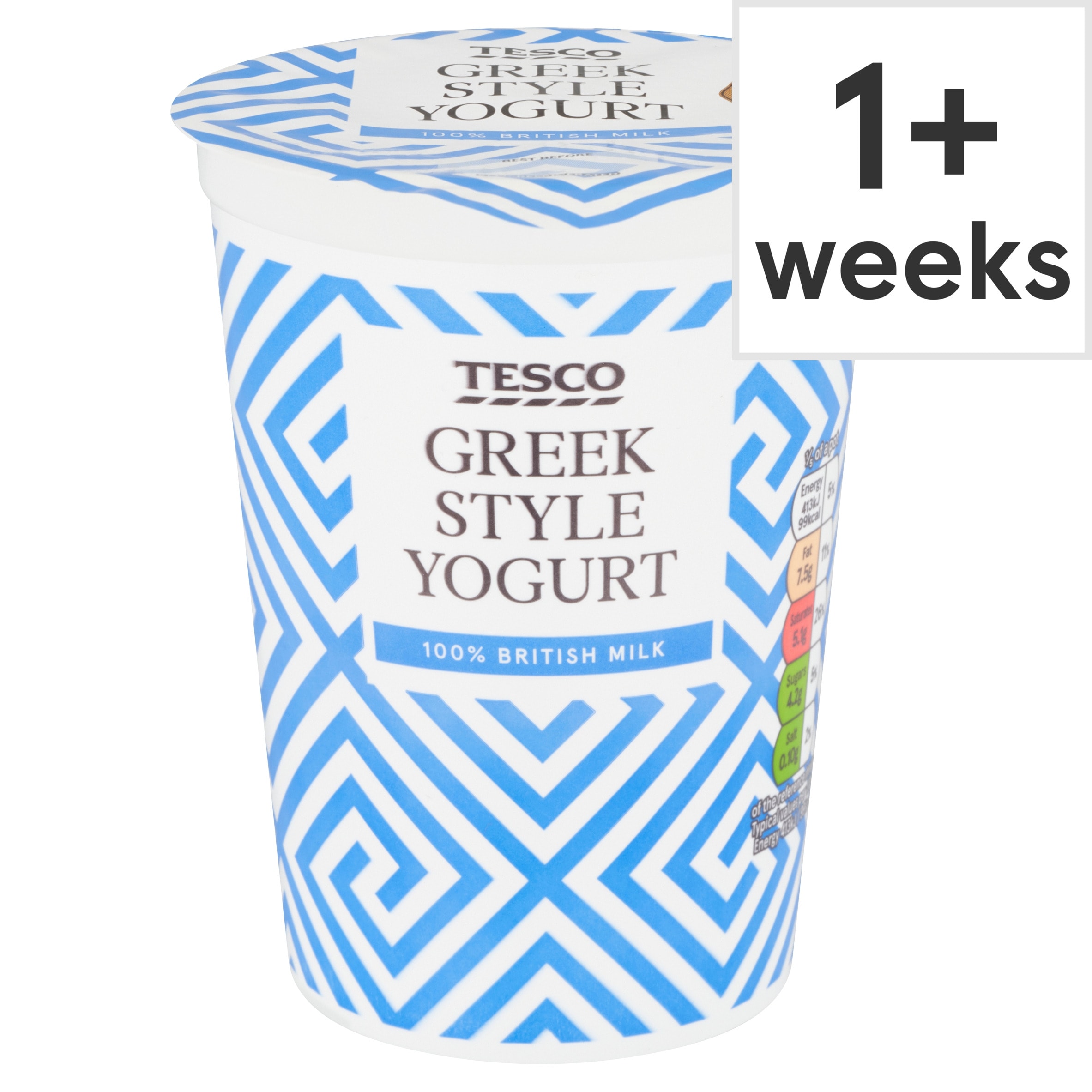 Tesco Greek Style Yogurt 500G