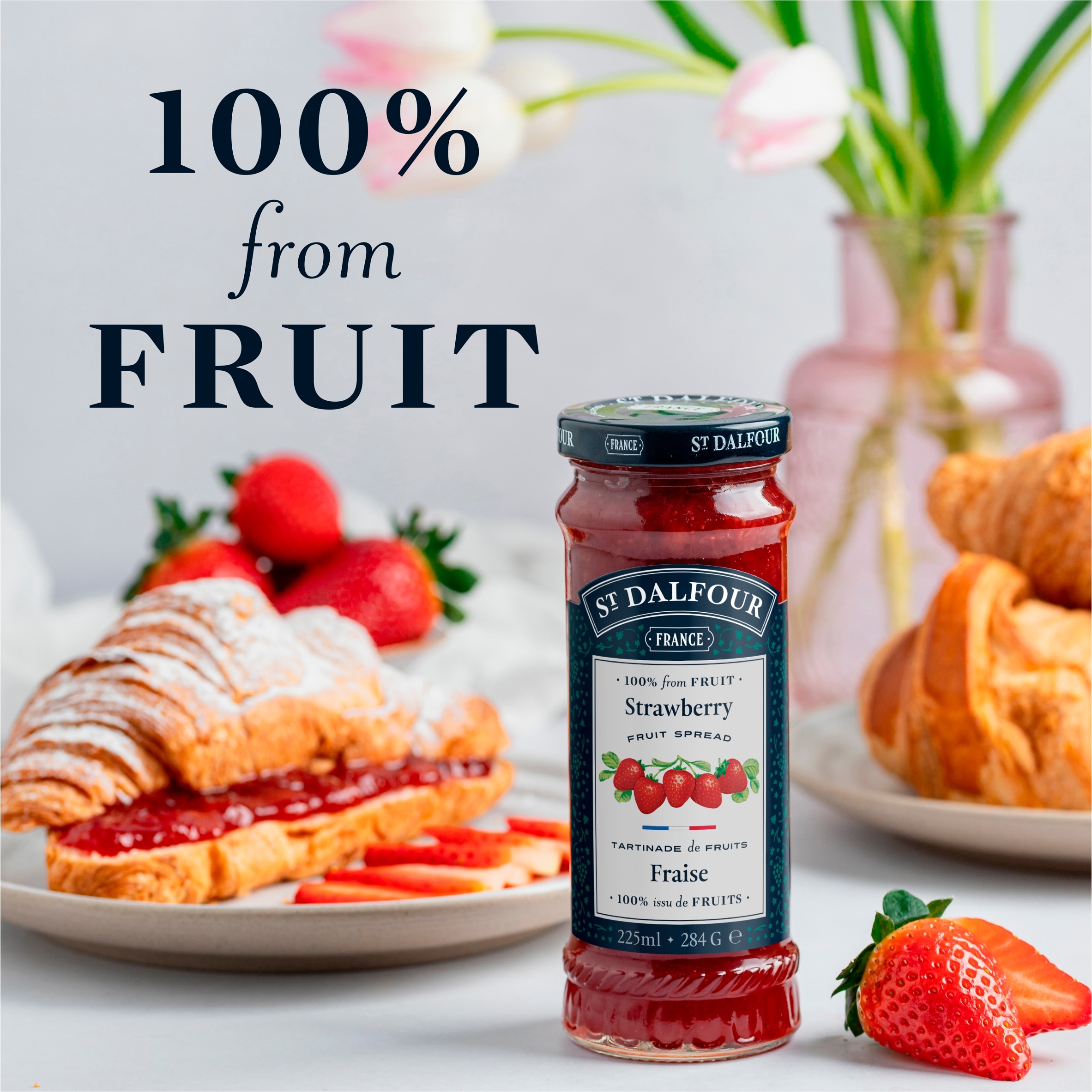 St Dalfour Strawberry Fruit Spread 284G thumbnail 4