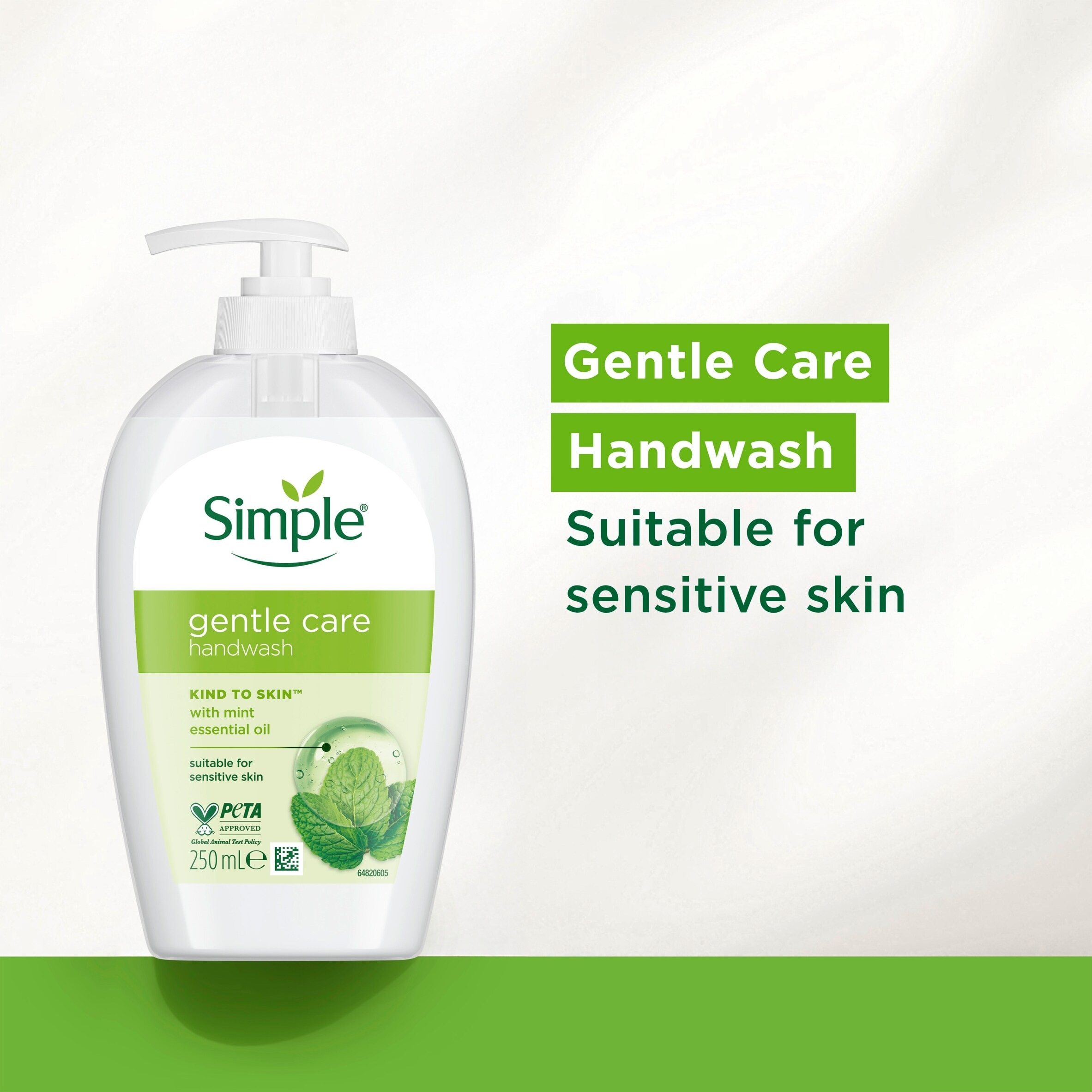 Simple Gentle Care Kind To Skin Antibacterial Handwash 250ml thumbnail 2