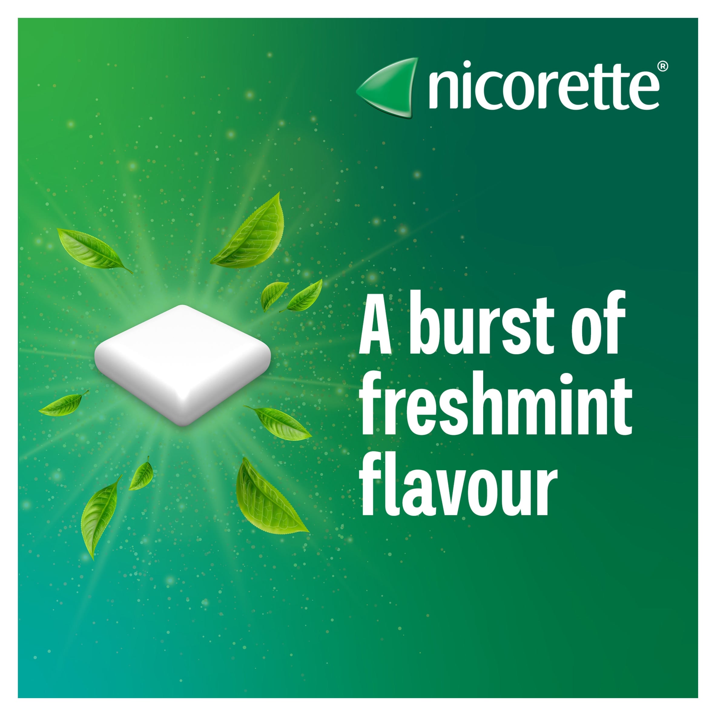 Nicorette Stop Smoking Aid 2mg Nicotine Gum - Freshmint 105s thumbnail 4