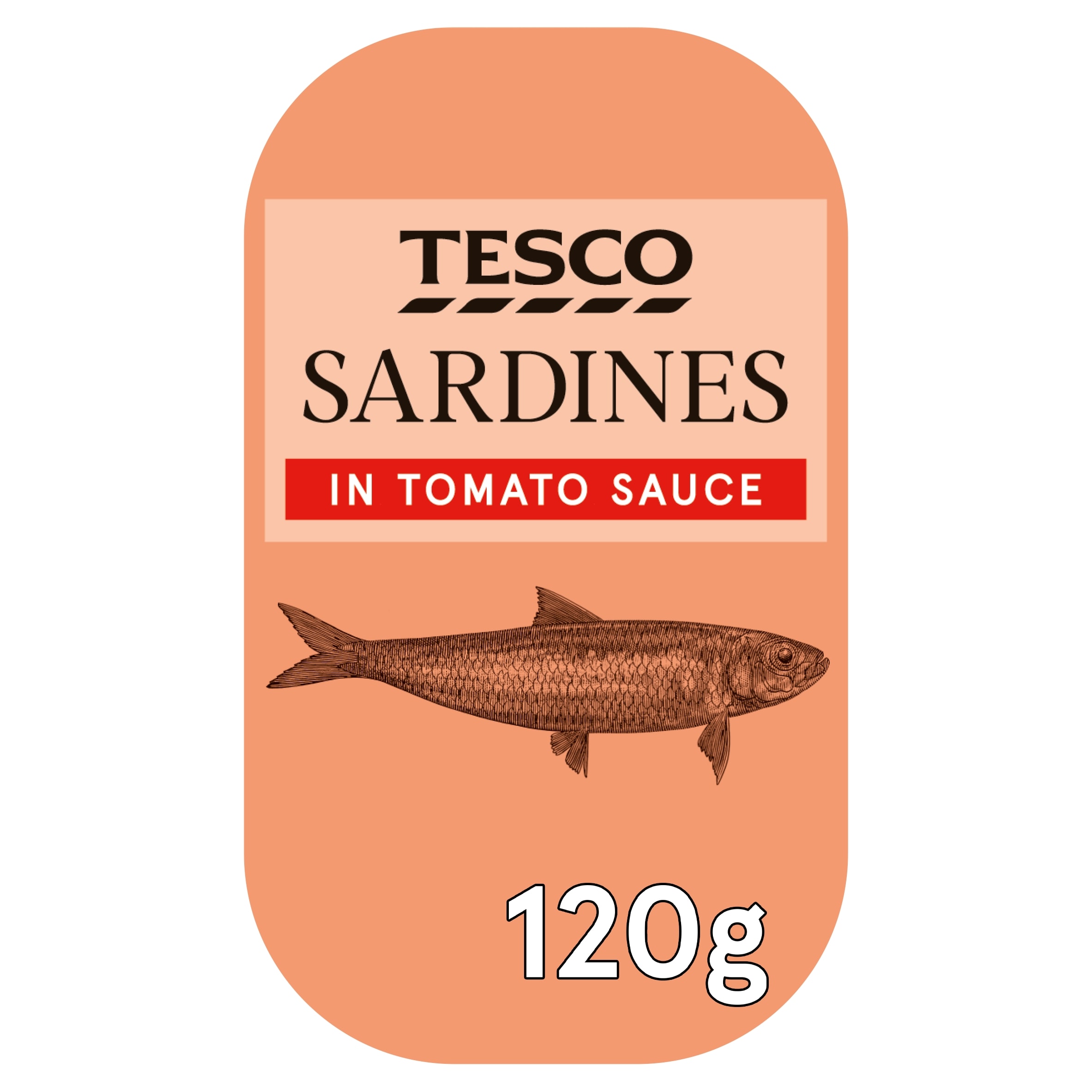 Tesco Sardines In Tomato Sauce 120G