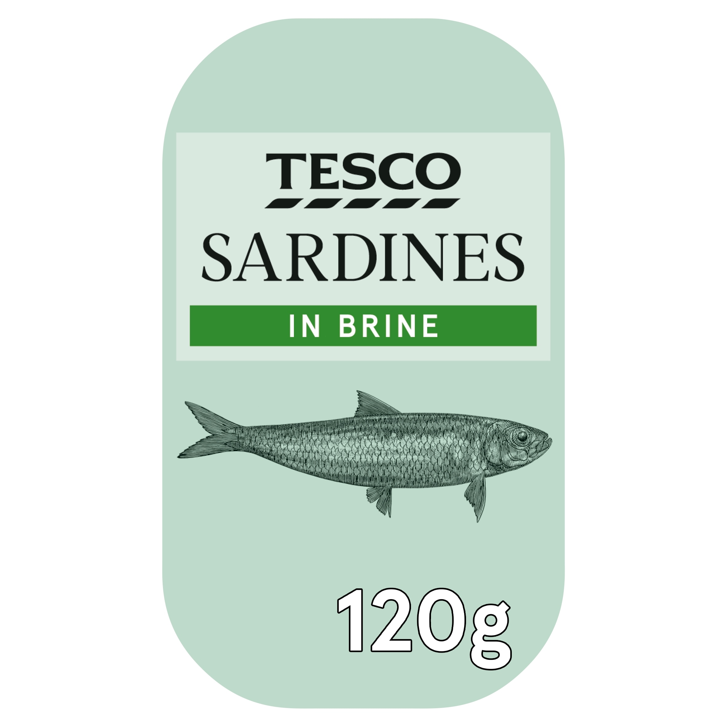 Tesco Sardines In Brine 120G