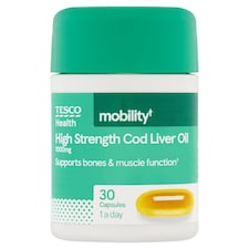 Tesco Health High Strength Cod Liver Oil 30 Capsules