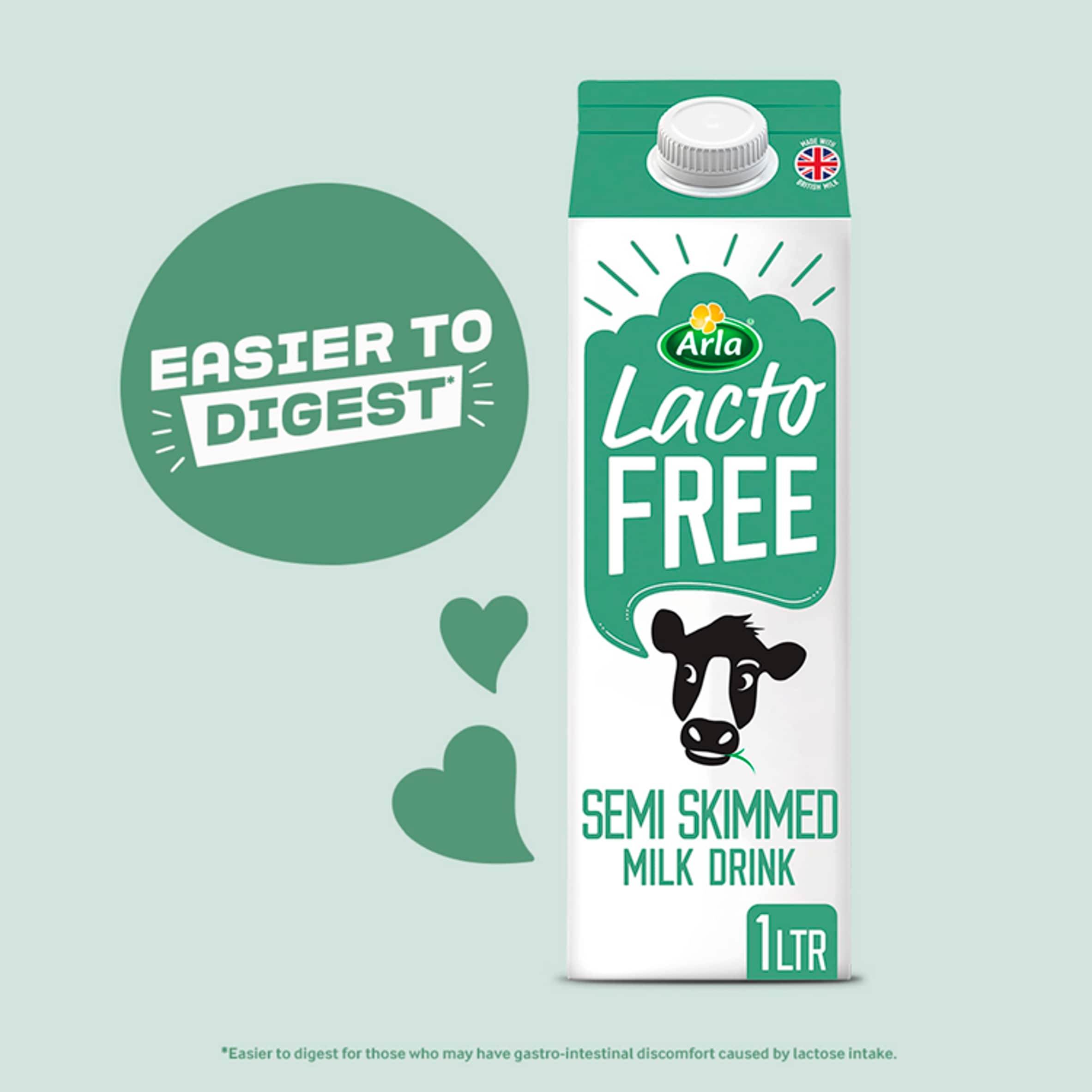 Arla LactoFREE Semi Skimmed Milk Drink 1L thumbnail 4