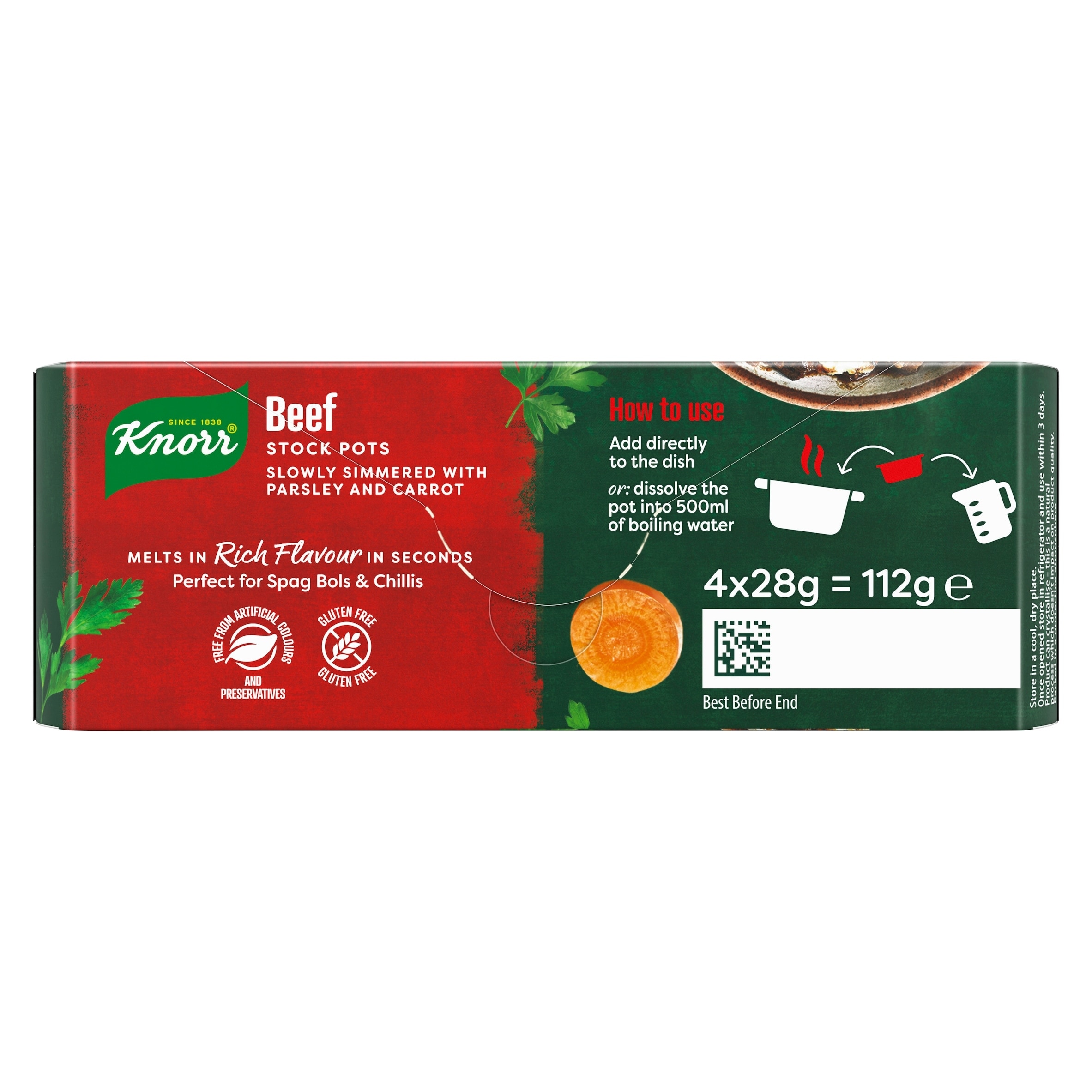 Knorr Beef Stock Pot 4 x 28g thumbnail 2