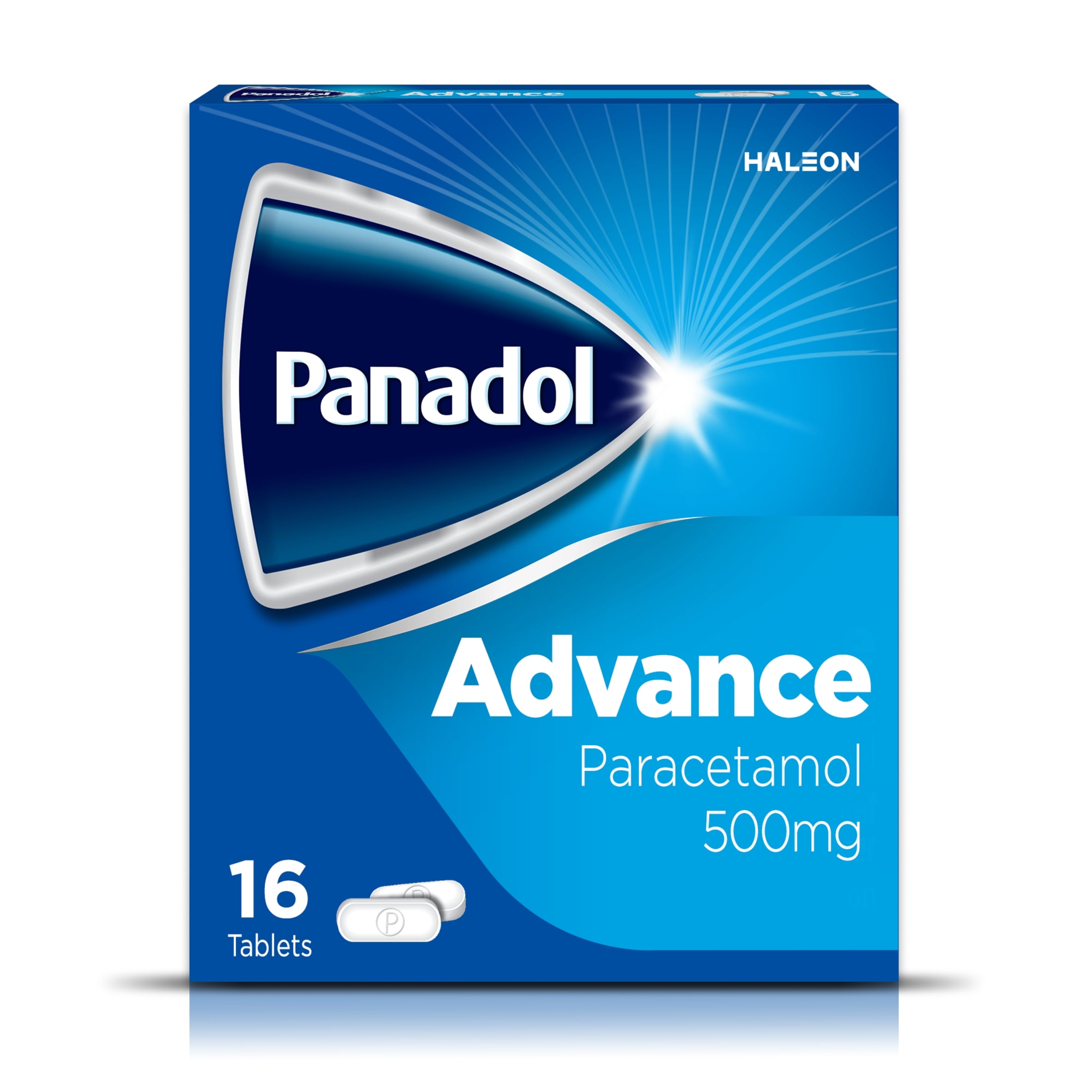 Panadol Advance 500mg Pain Relief Paracetamol Tablets 16s