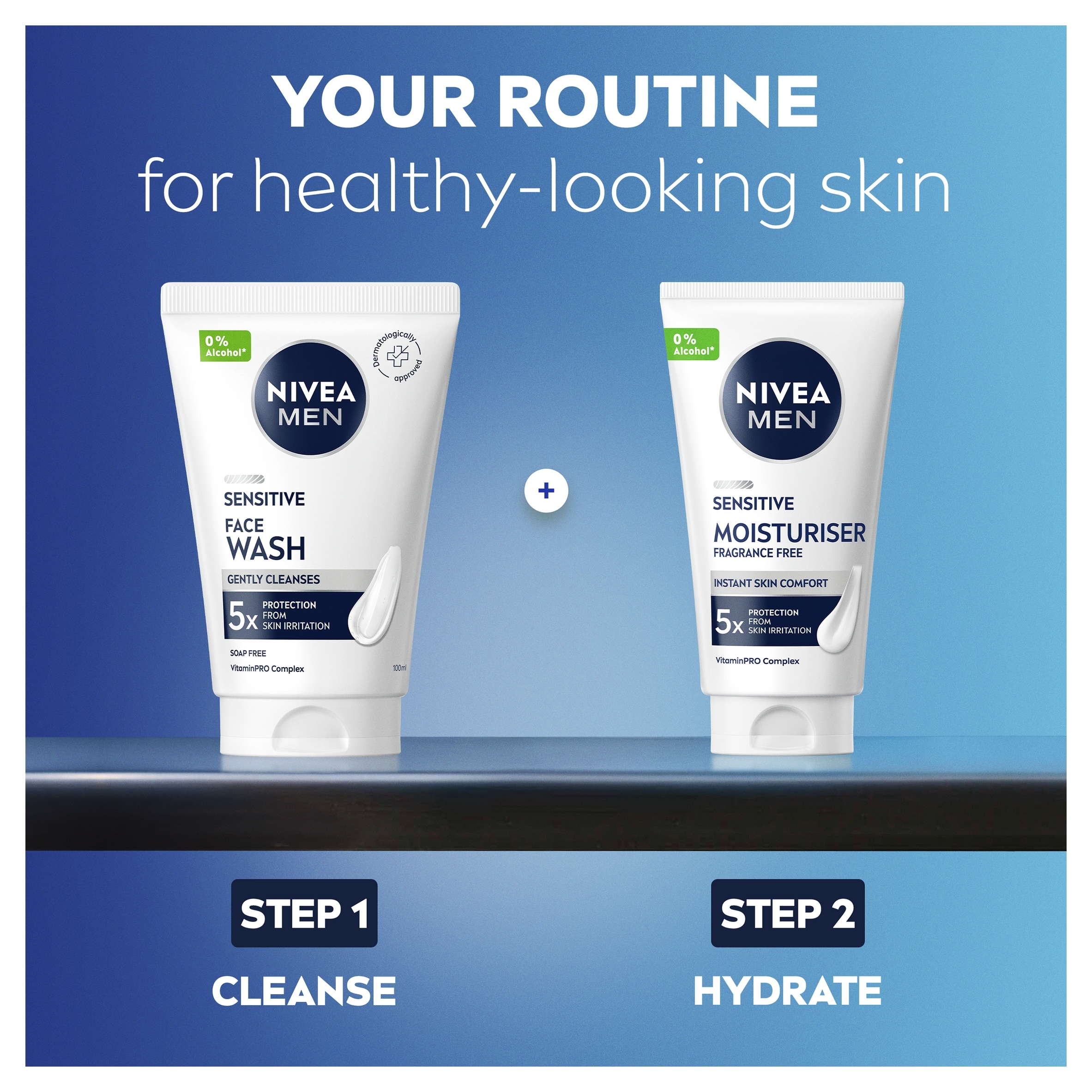 NIVEA MEN Sensitive Face Wash 100ml thumbnail 2