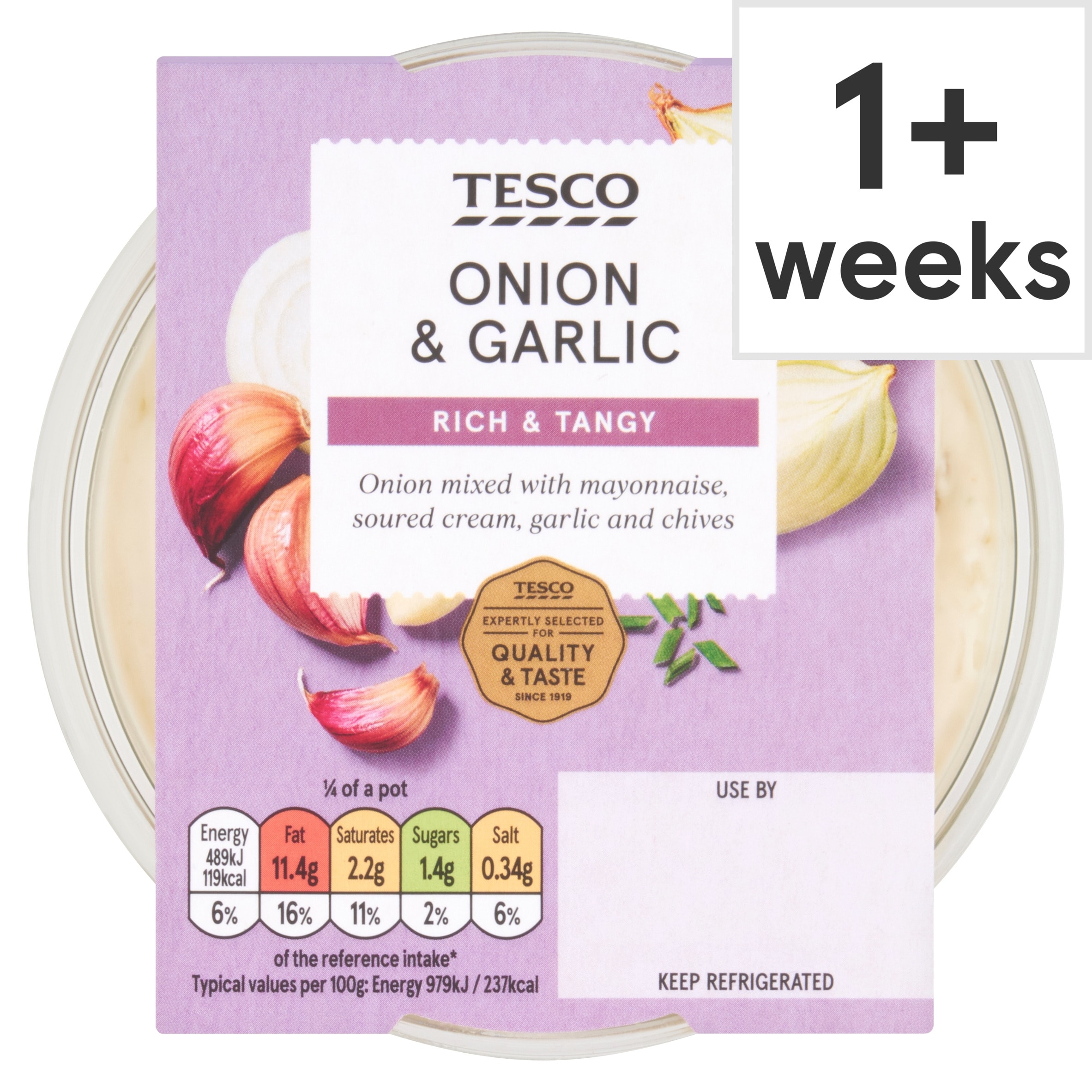 Tesco Onion & Garlic Dip 200G