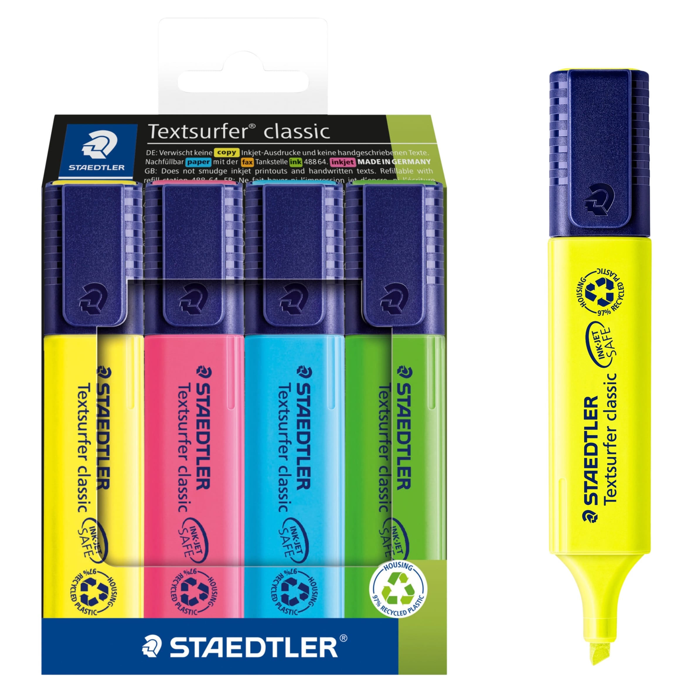 Staedtler Stationery Textsurfer Highlighters 4 Pack thumbnail 2