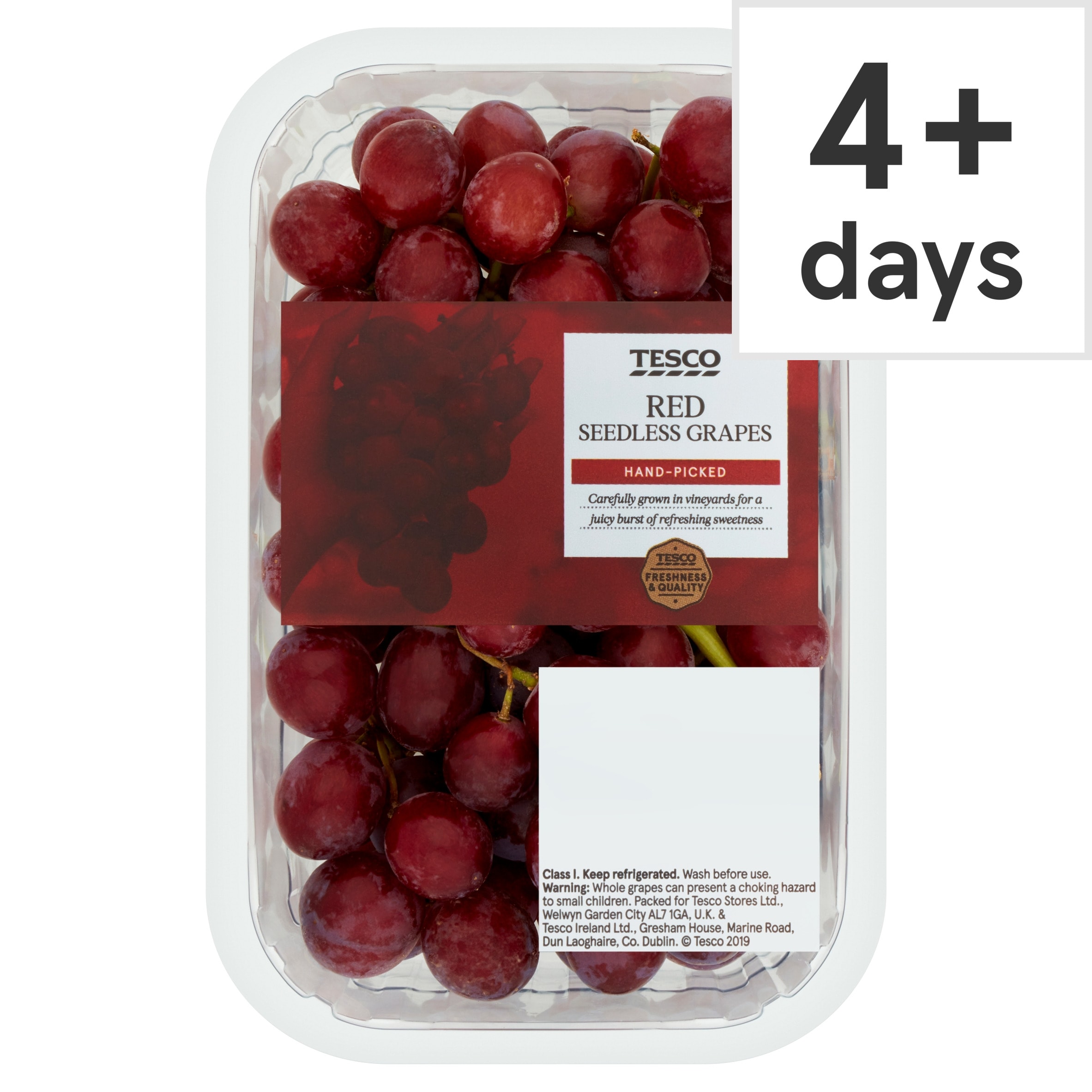 Tesco Red Seedless Grapes 500G