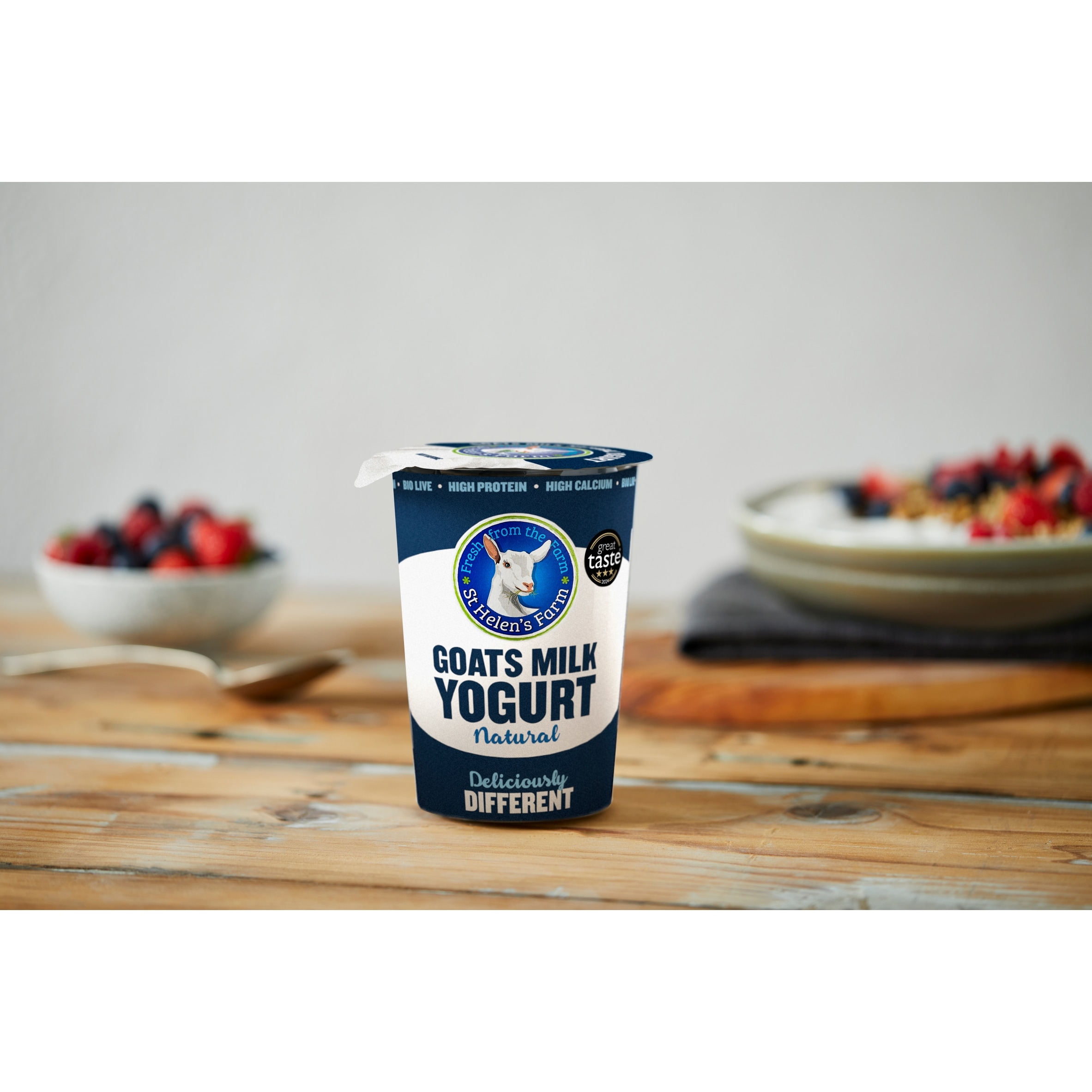 St Helen's Farm Natural Goats Milk Yogurt 450G thumbnail 3