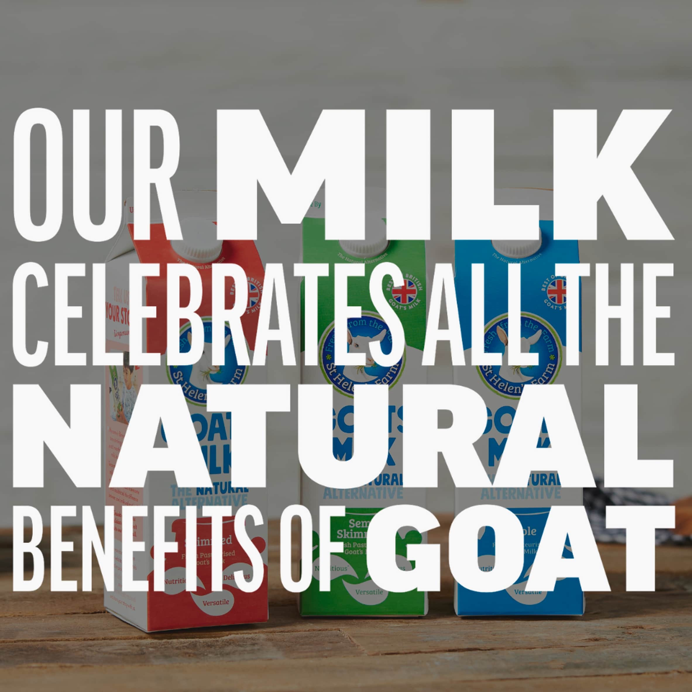 St Helen's Fresh Whole Goats Milk 1 Litre thumbnail 4