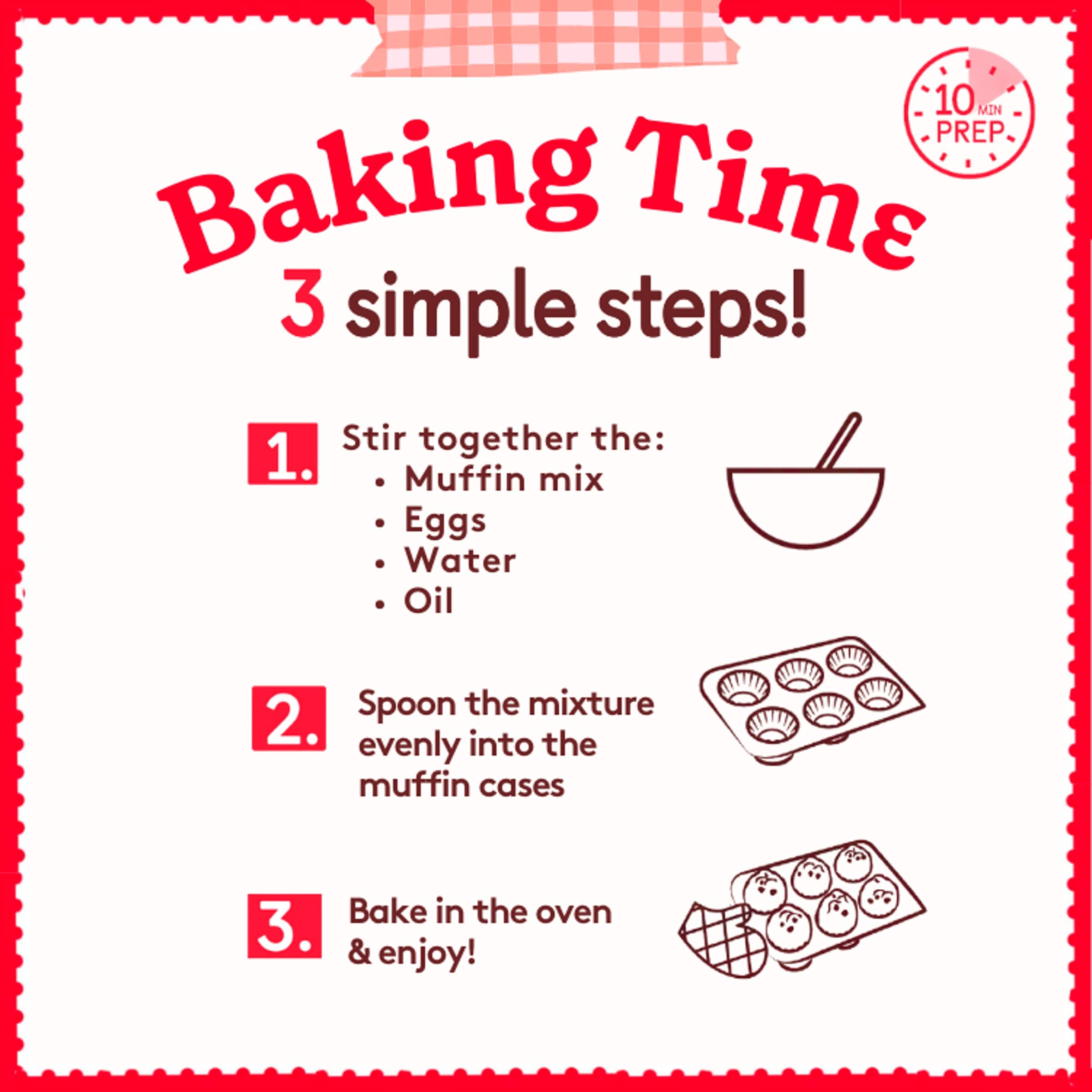 Betty Crocker Chocolate Chunk Muffin Mix 335G thumbnail 4