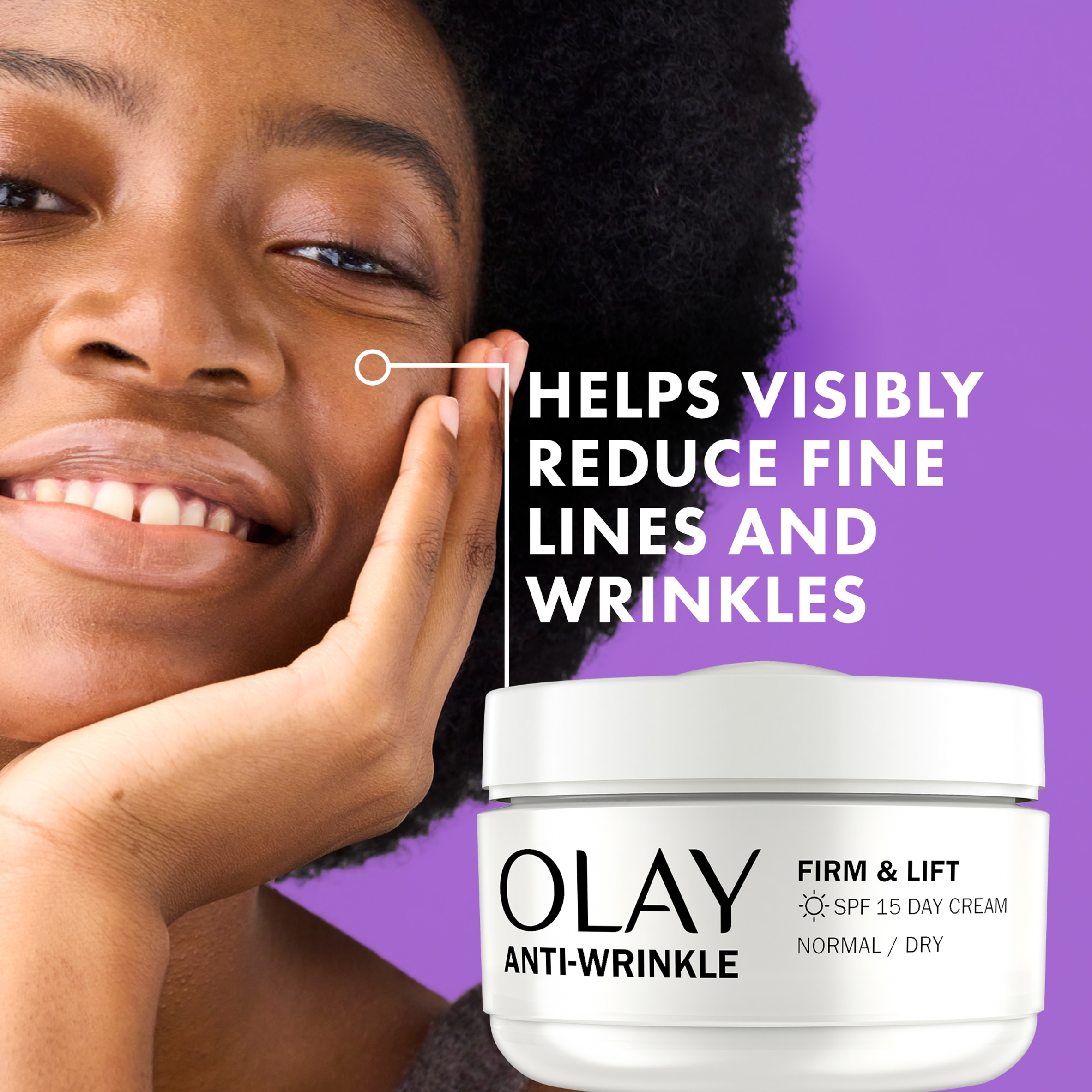 Olay Anti Wrinkle Firm & Lift Day Moisturiser Spf 15 50Ml thumbnail 2
