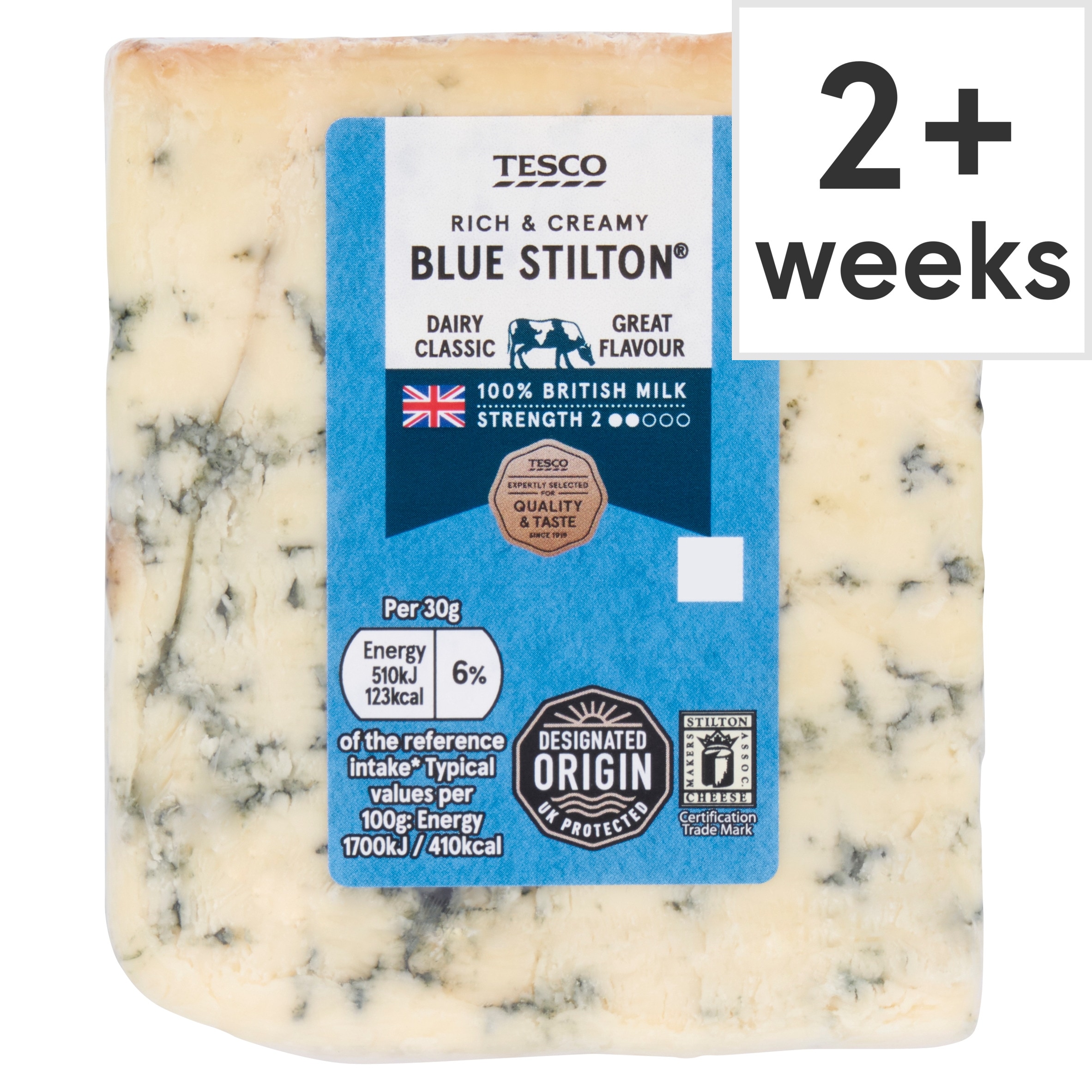 Tesco British Blue Stilton Cheese 220 G