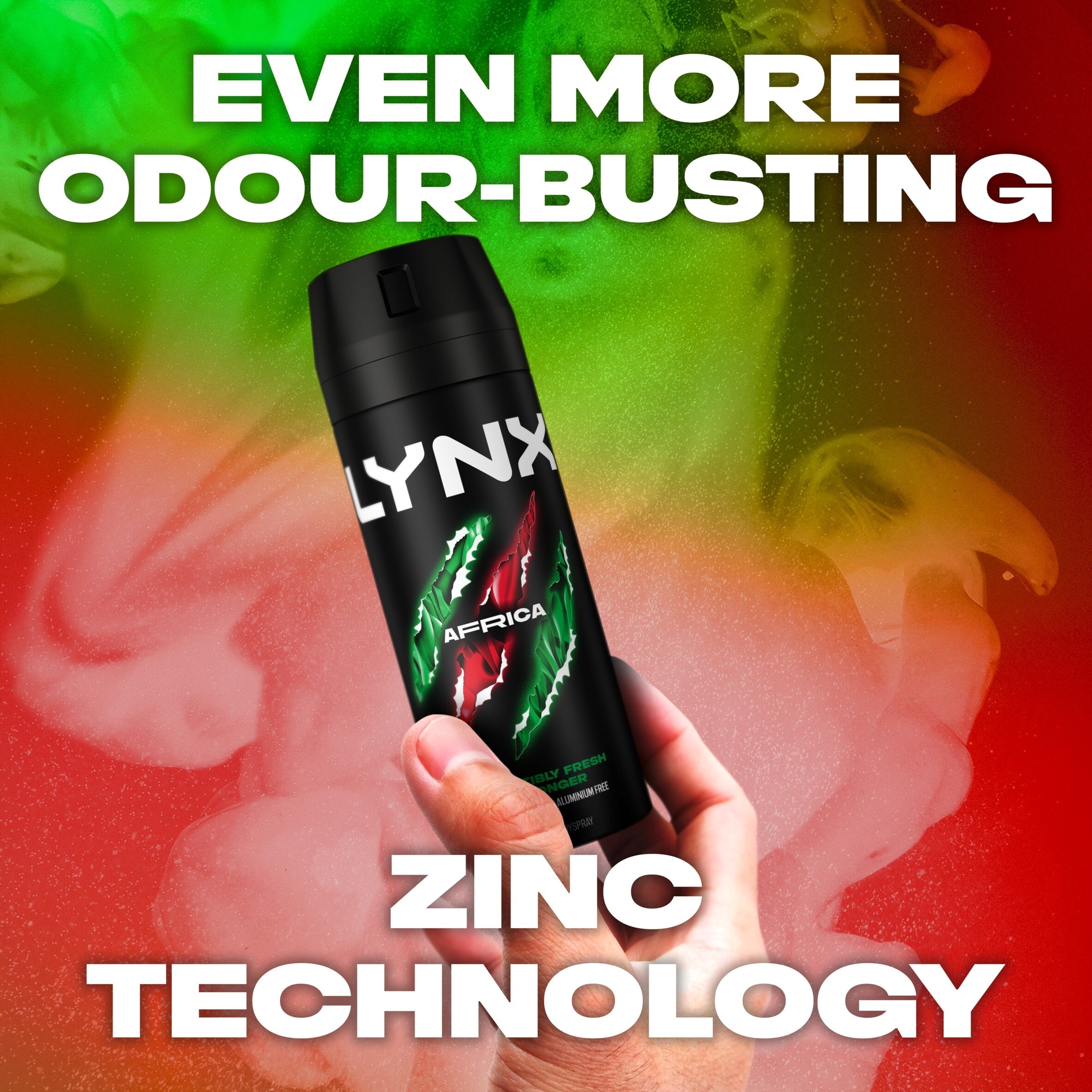 Lynx Africa 48h Deodorant Bodyspray for Men 150ml thumbnail 3