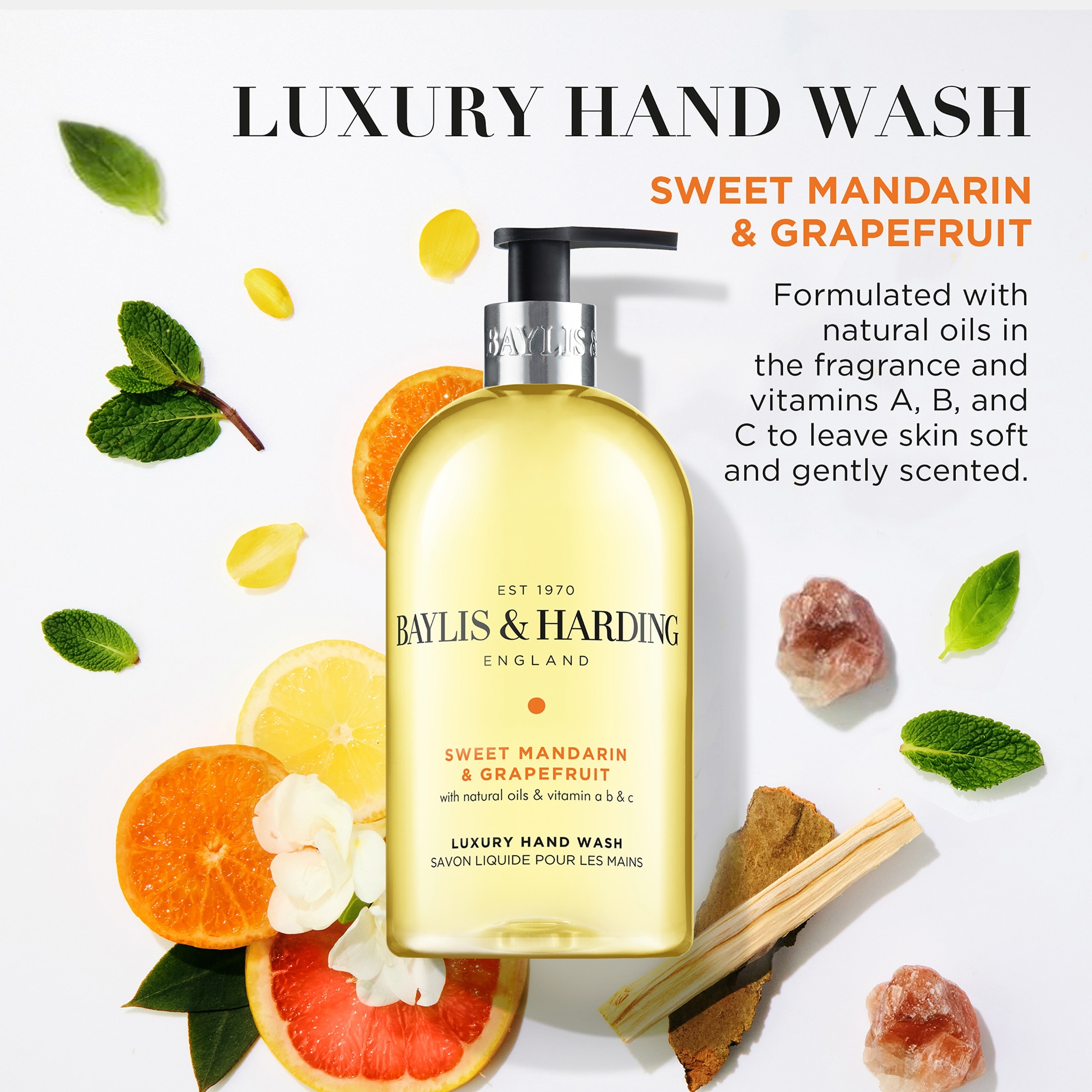 Baylis & Harding Mandarin & Grapefruit Hand Wash 500Ml thumbnail 3