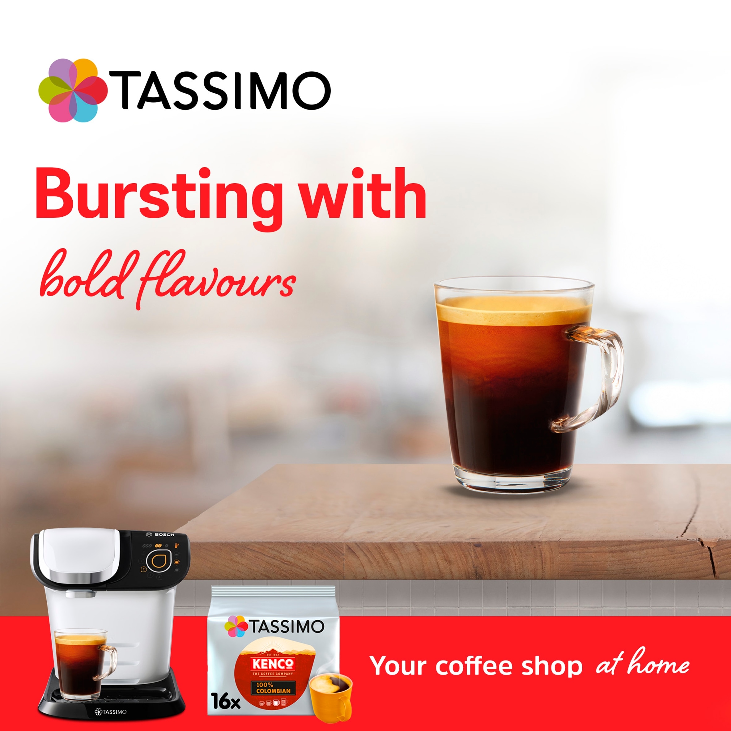 Tassimo Kenco Colombian Coffee Pods X16 136G thumbnail 4