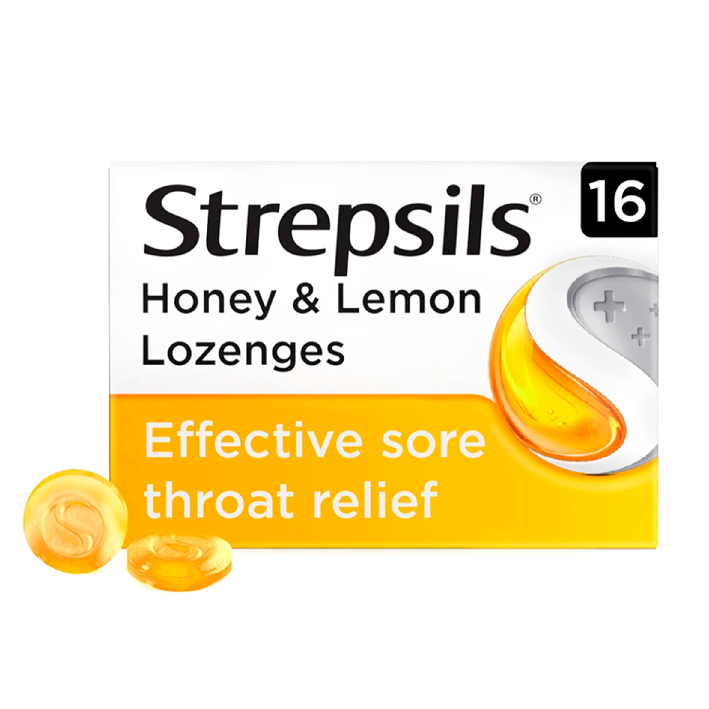Strepsils Honey & Lemon Lozenges for Sore Throat