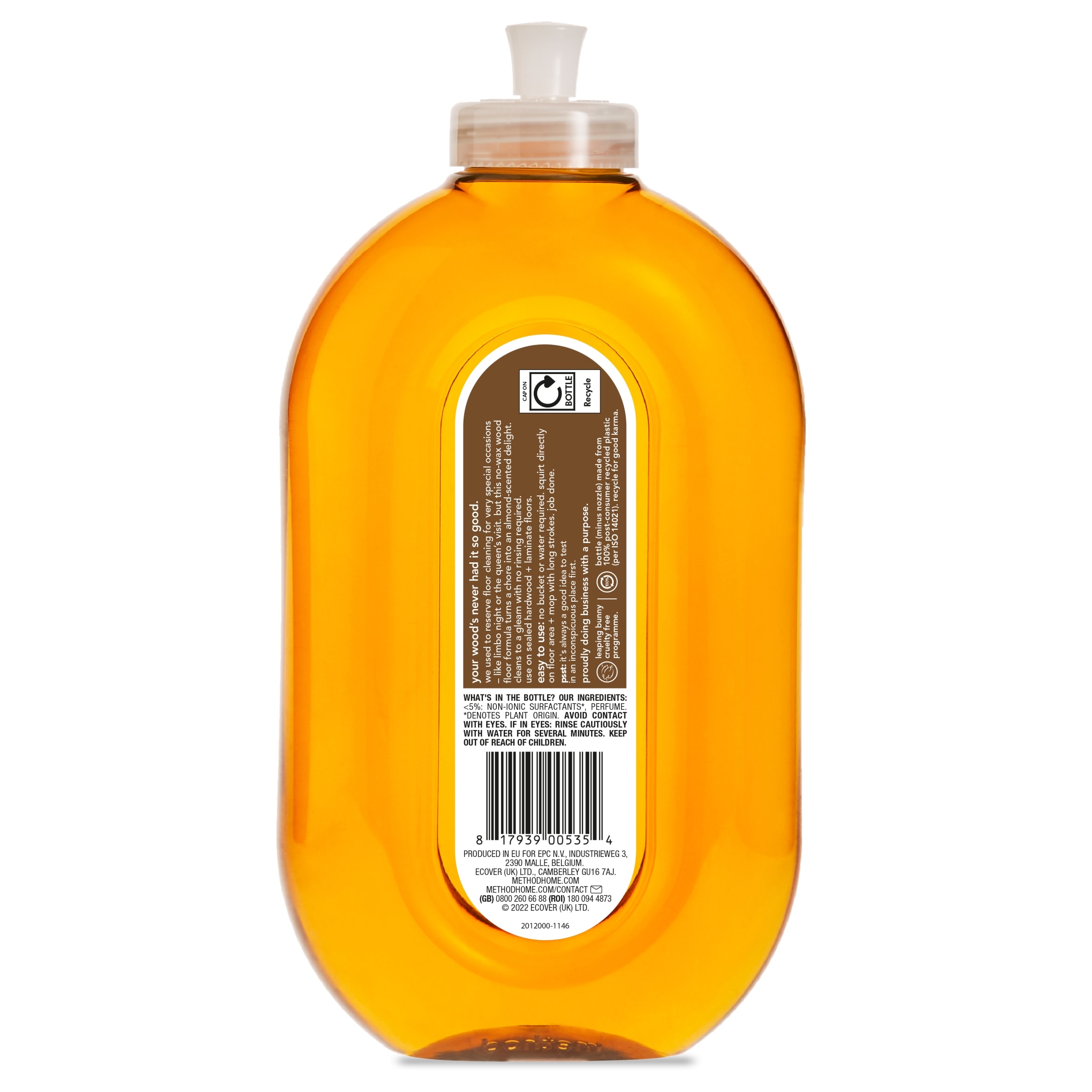 Method Wood Floor Cleaner Almond 739Ml thumbnail 2