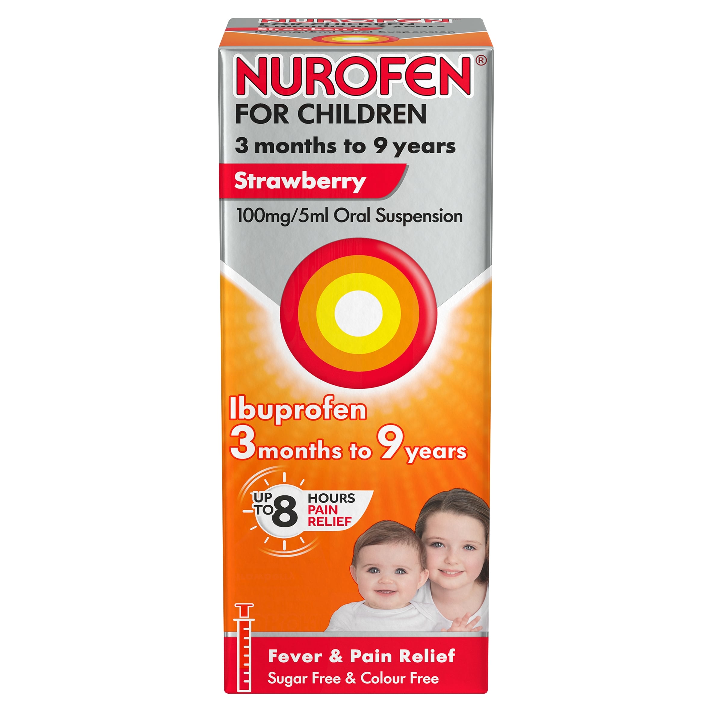 Nurofen For Children Ibuprofen Oral Suspension - Strawberry 100ml
