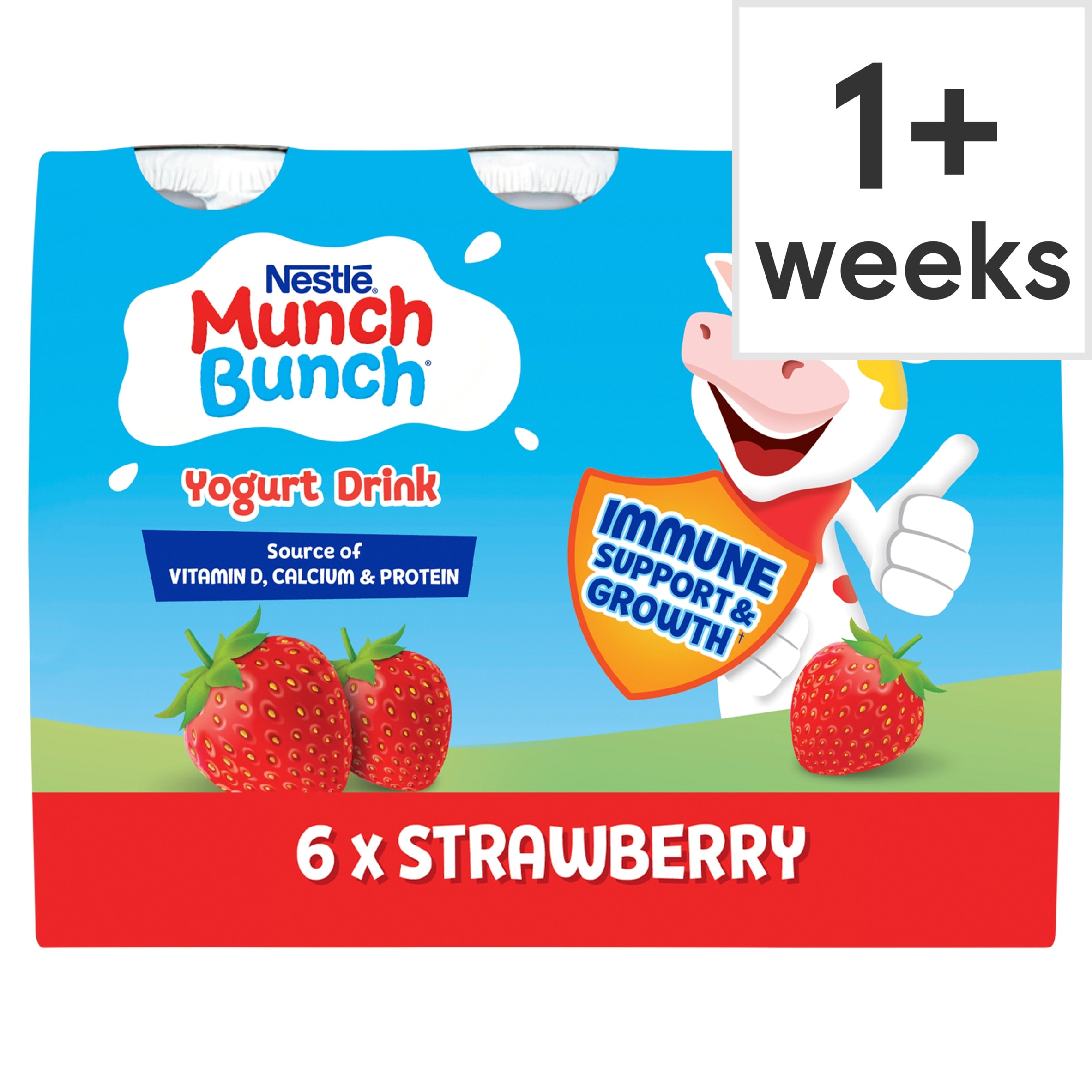 Munch Bunch Strawberry Lunchbox Kids Yoghurt Drink 6x90g