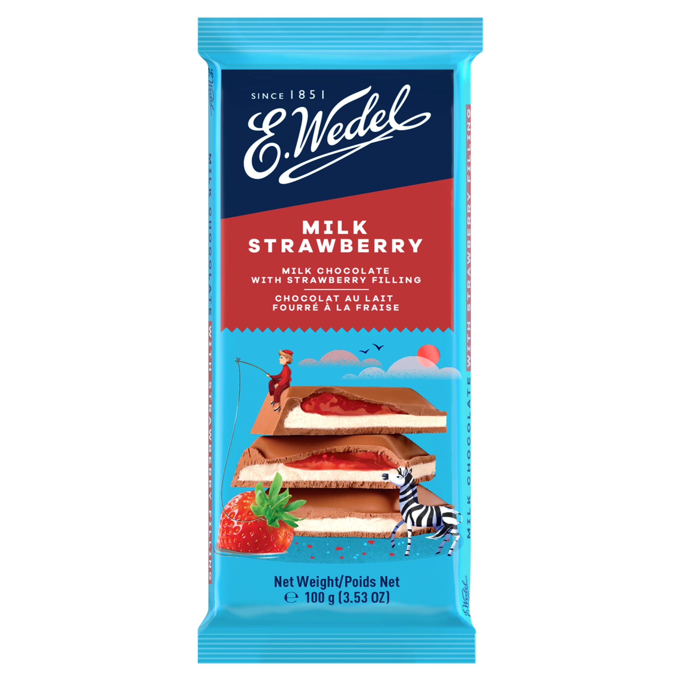 E. Wedel Milk Chocolate with Strawberry Filling
