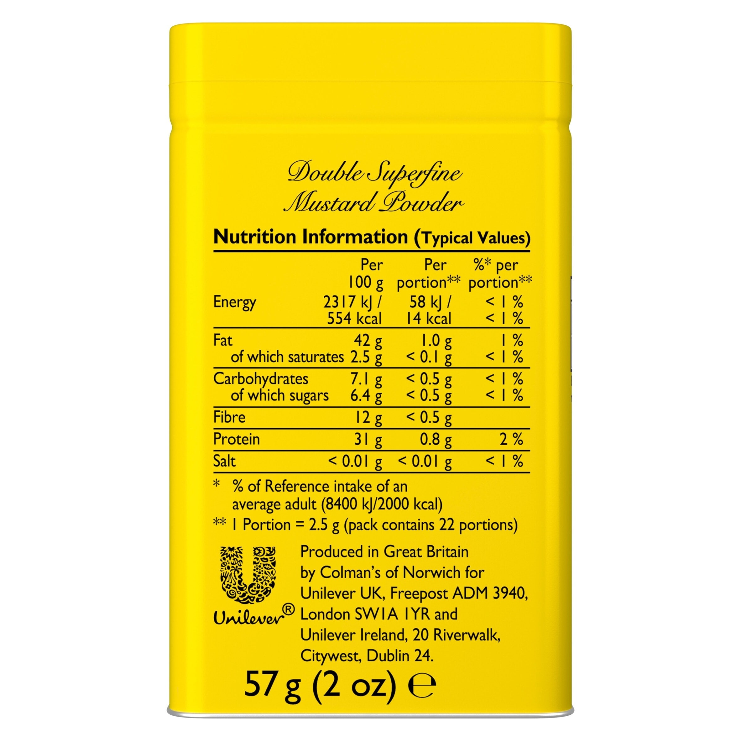 Colman's Original English Mustard Powder 57G thumbnail 2