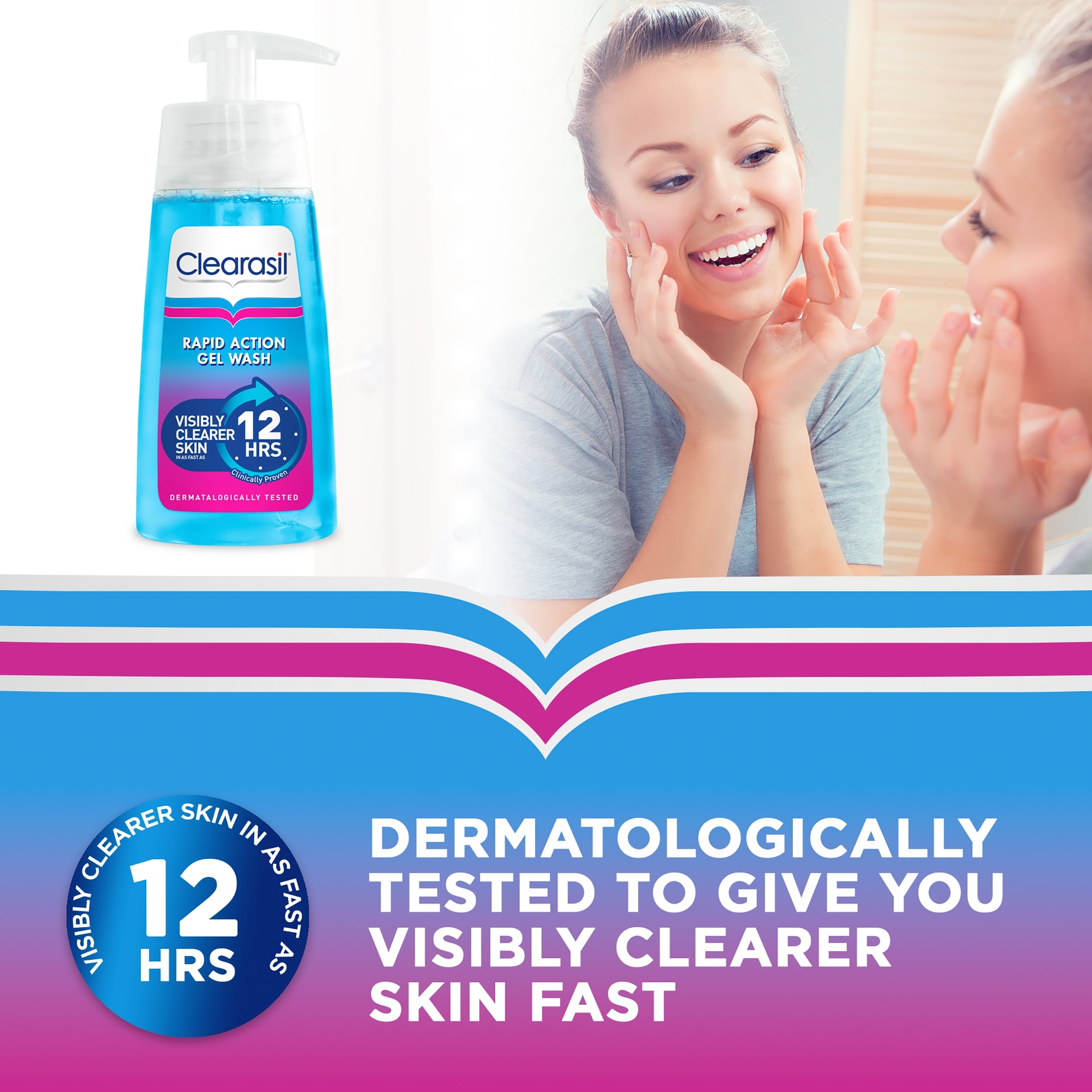 Clearasil Ultra Rapid Action Gel Wash 150Ml thumbnail 3