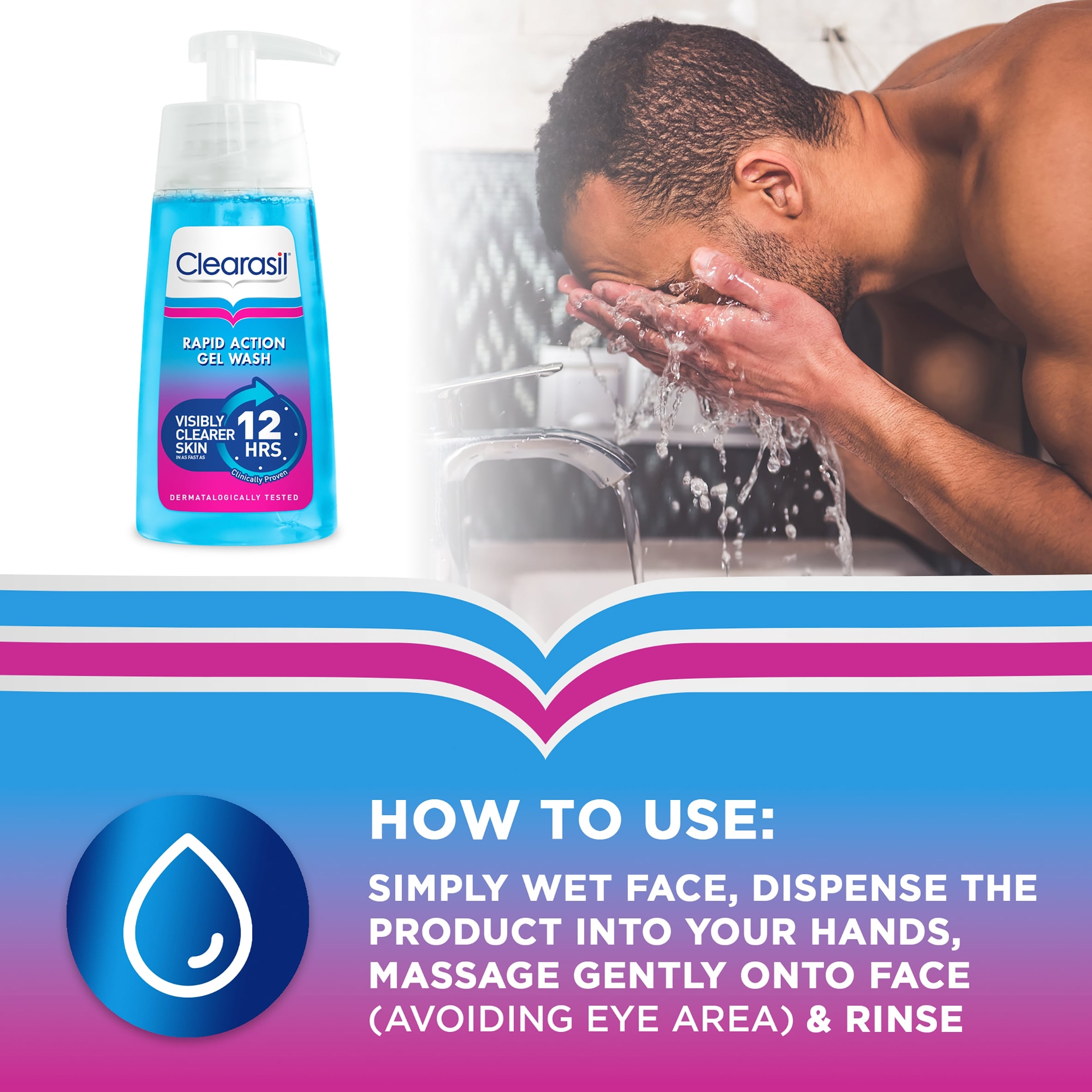 Clearasil Ultra Rapid Action Gel Wash 150Ml thumbnail 5
