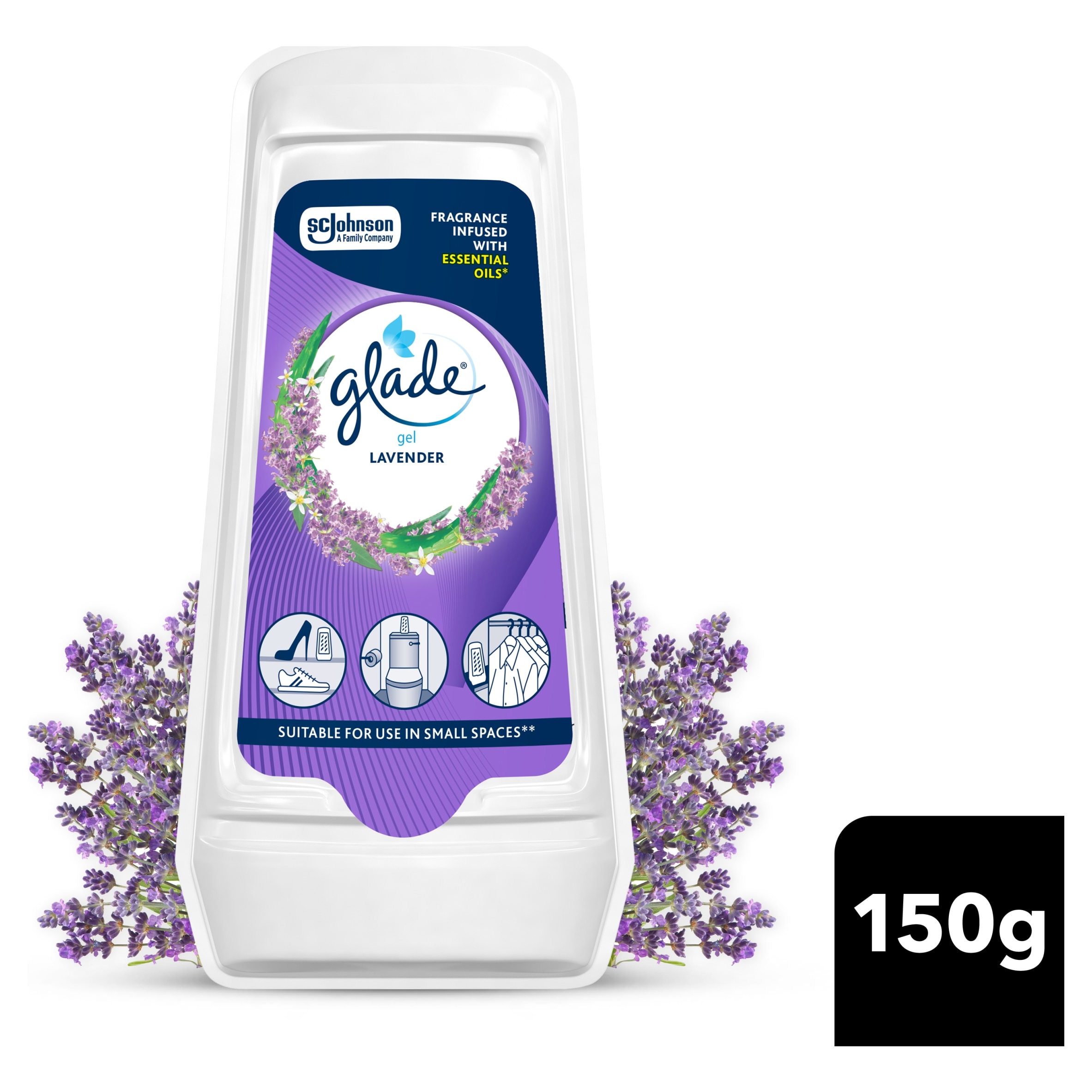 Glade Solid Gel Air Freshener - Lavender 150g