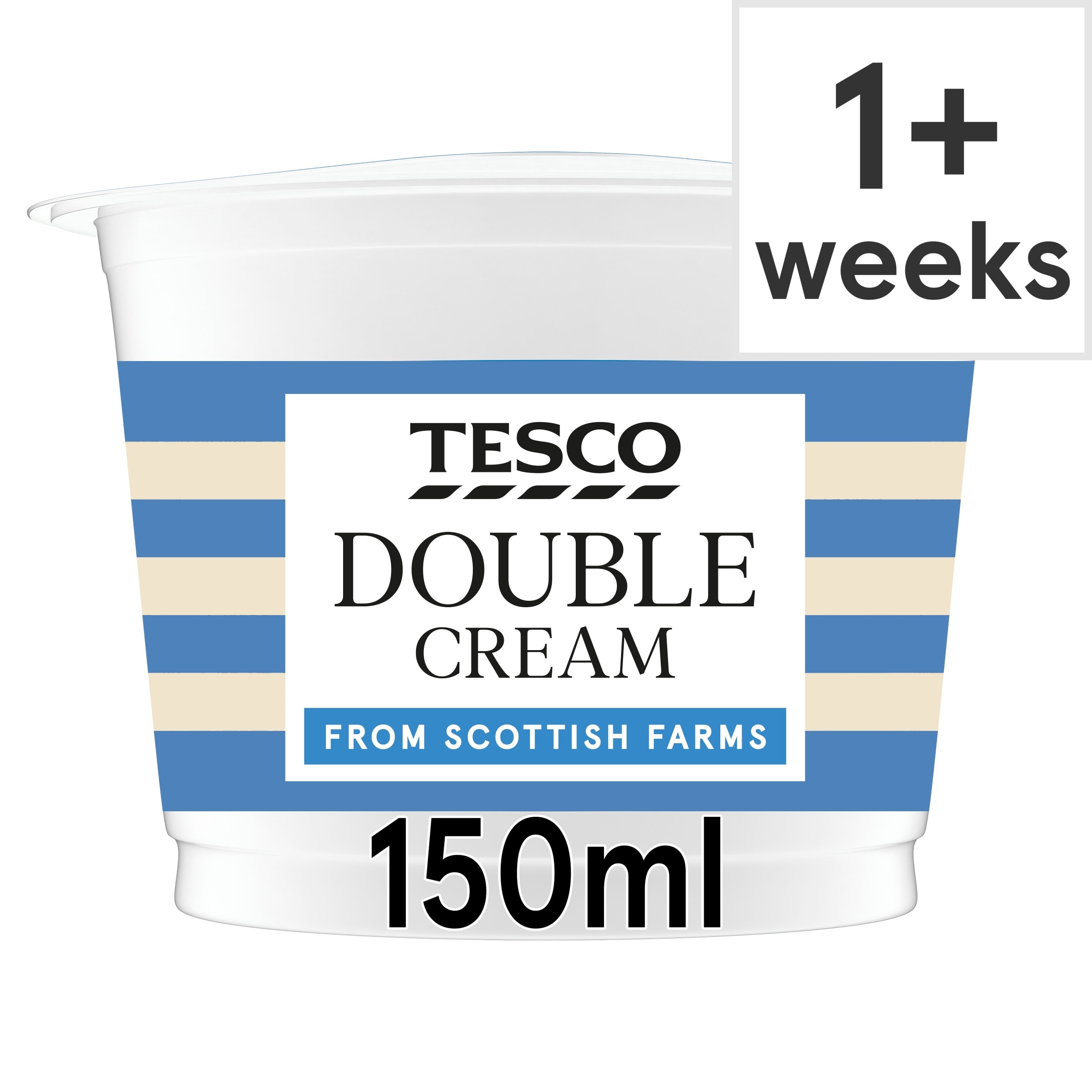 Tesco British Double Cream 150Ml