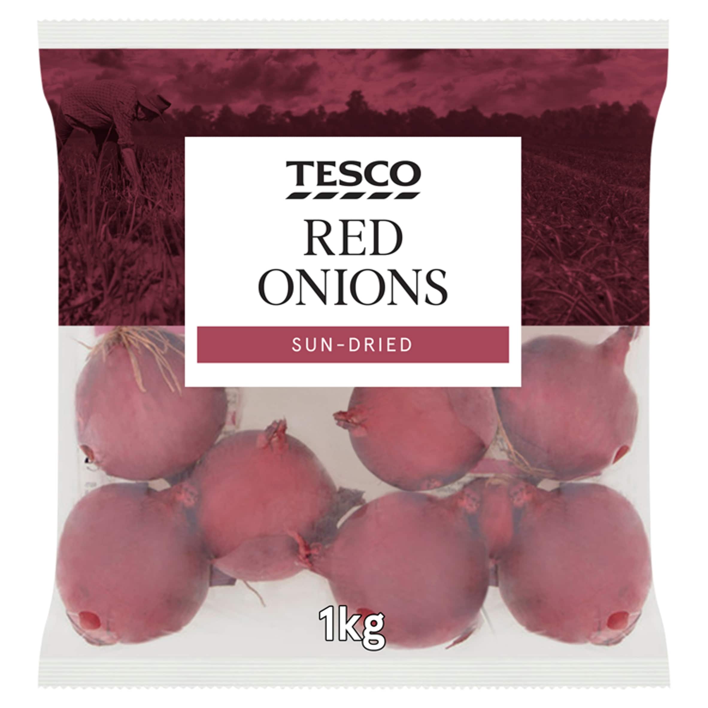 Tesco Red Onions Pack 1Kg